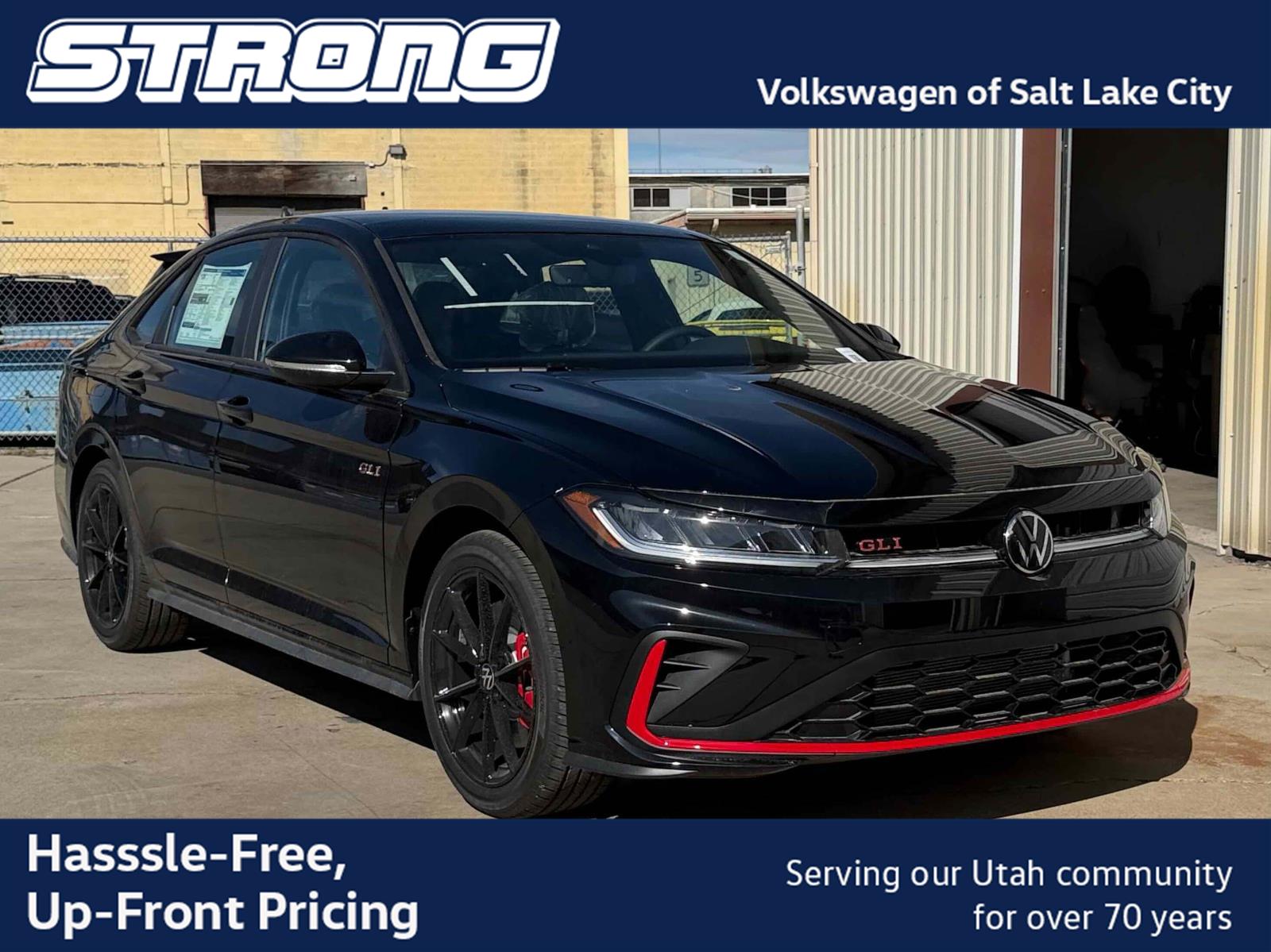 Deep Black Pearl 2026 Volkswagen Jetta GLI Sedan Front-Wheel Drive Automatic