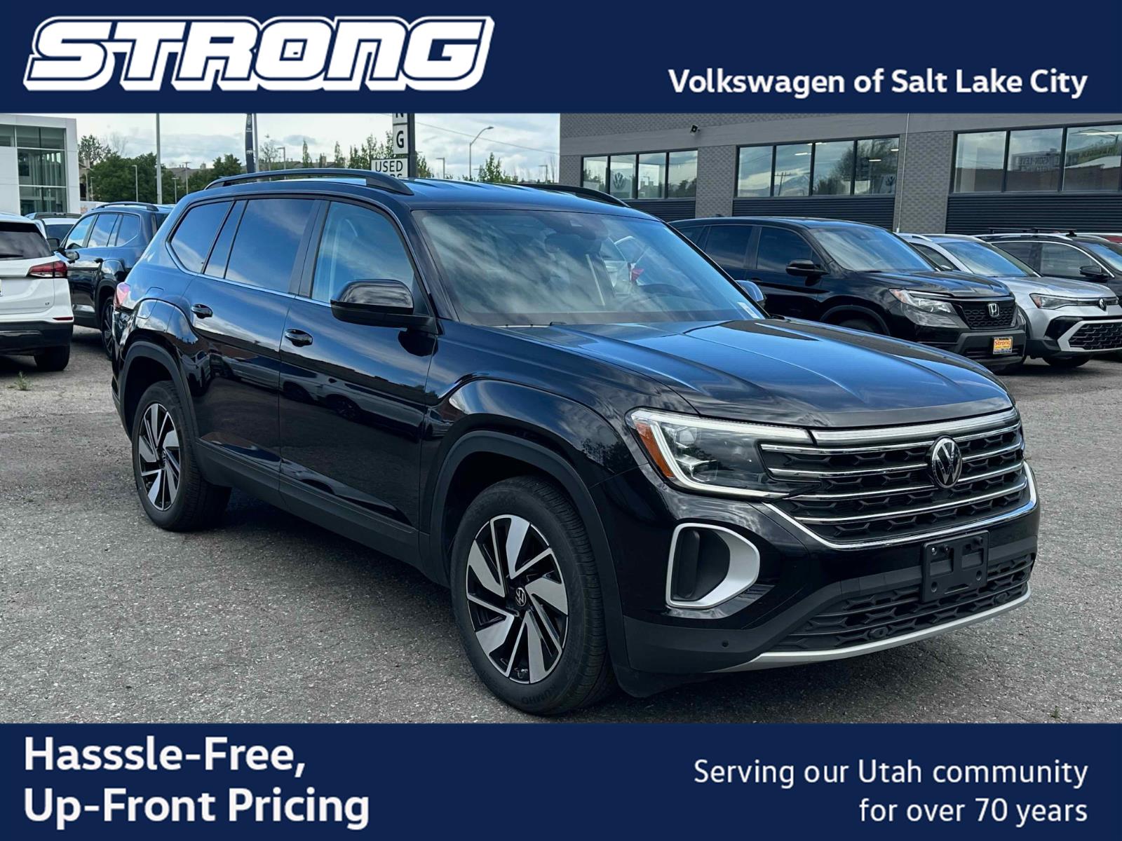 Deep Black Pearl 2026 Volkswagen Atlas SUV / Crossover All-Wheel Drive Automatic