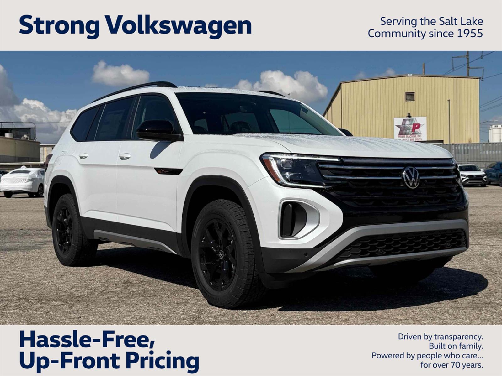 Opal White Pearl 2026 Volkswagen Atlas SUV / Crossover All-Wheel Drive Automatic
