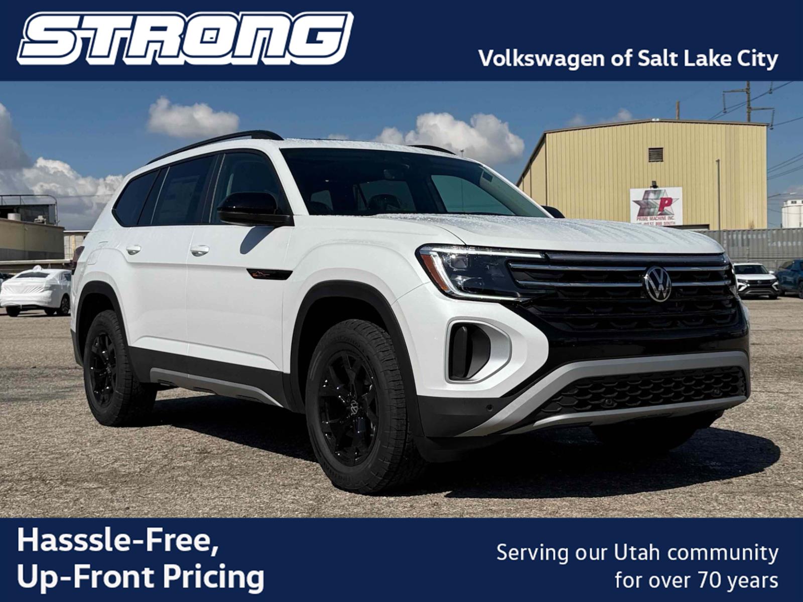 Opal White Pearl 2026 Volkswagen Atlas SUV / Crossover All-Wheel Drive Automatic