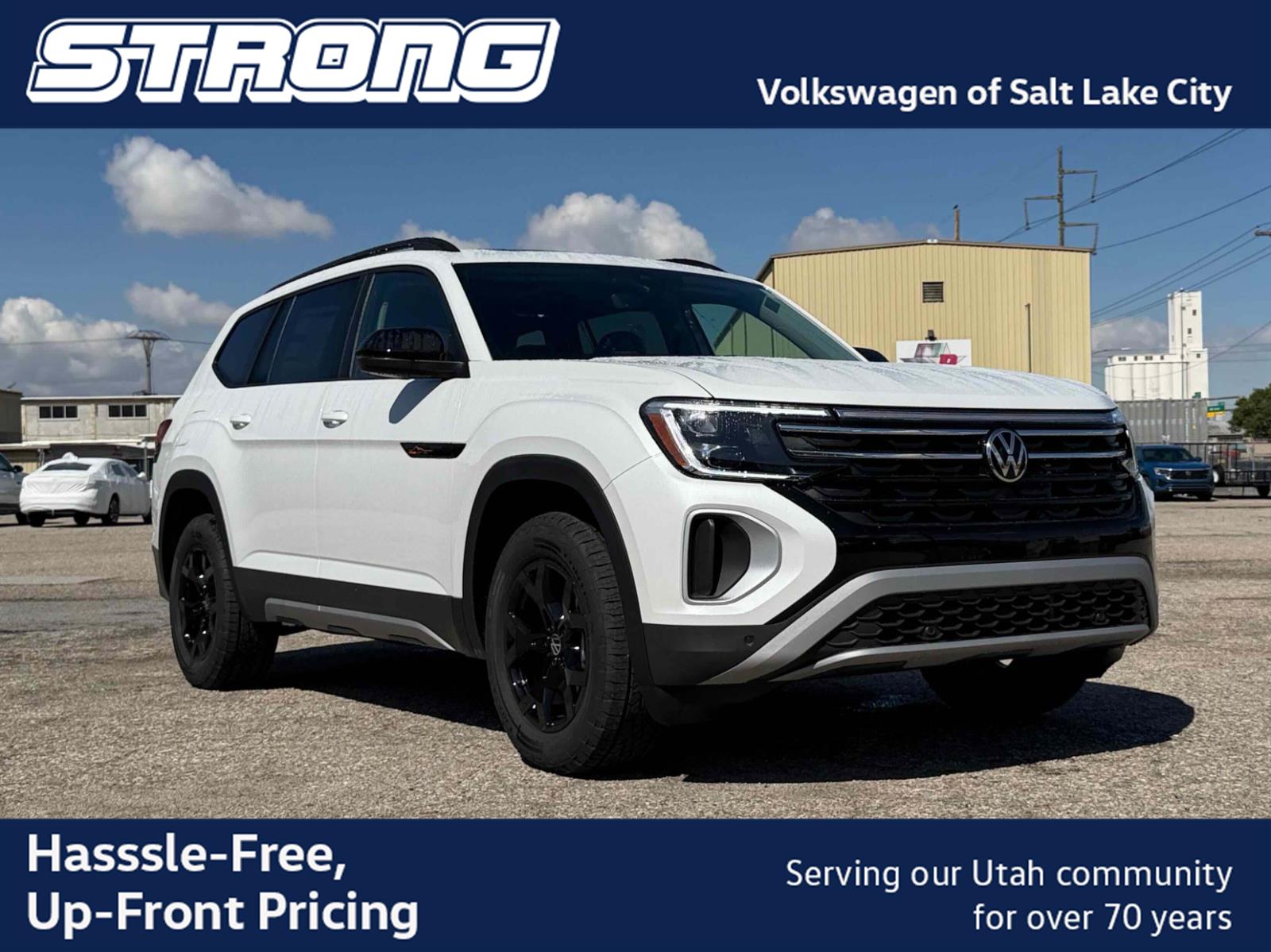 Opal White Pearl 2026 Volkswagen Atlas SUV / Crossover All-Wheel Drive Automatic
