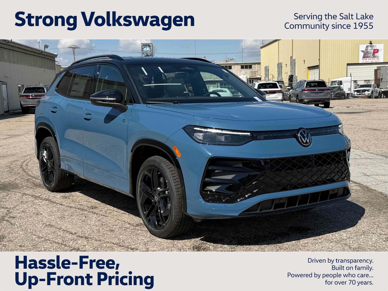 monterey blue with deep black roof 2026 Volkswagen Tiguan SE R-Line Black 4Motion SUV / Crossover All-Wheel Drive Automatic