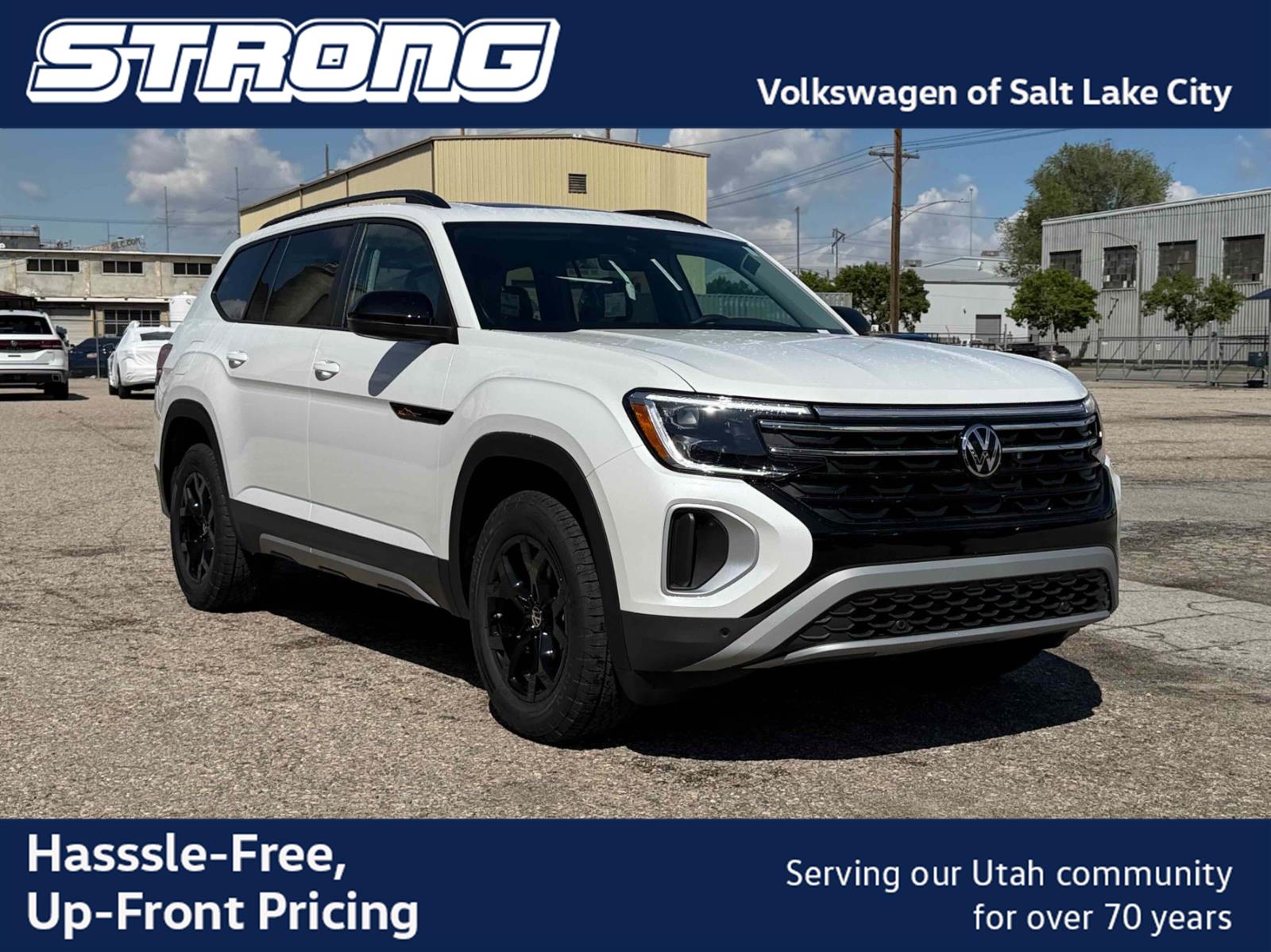 Opal White Pearl 2026 Volkswagen Atlas SUV / Crossover All-Wheel Drive Automatic