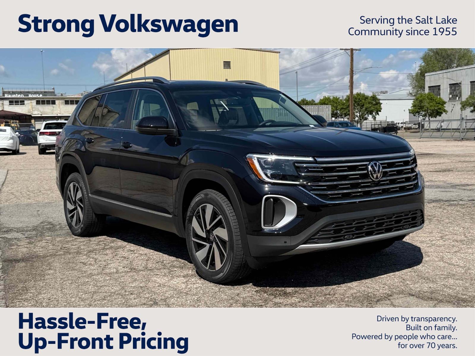 Deep Black Pearl 2026 Volkswagen Atlas SEL 4Motion SUV / Crossover All-Wheel Drive Automatic
