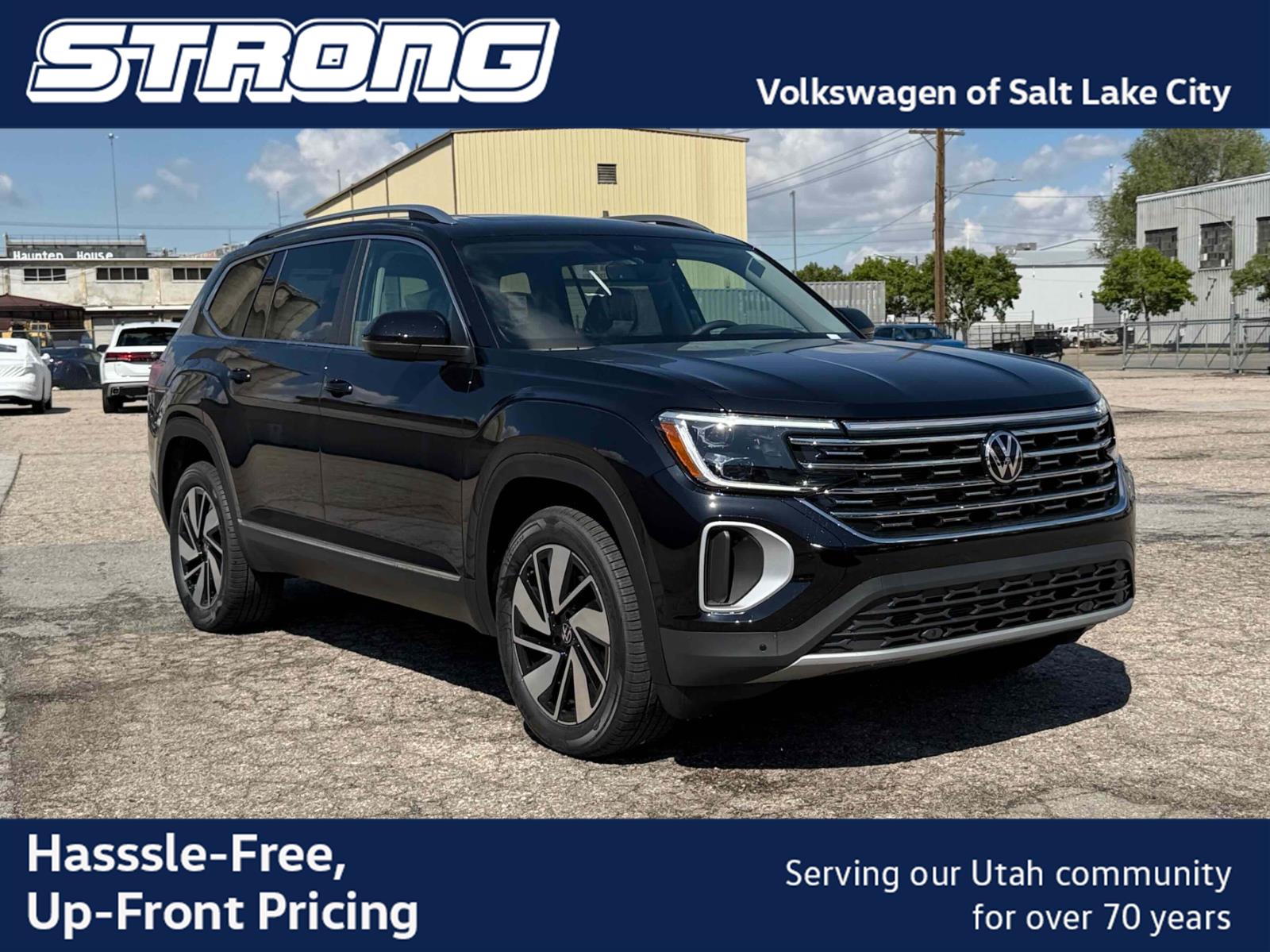 Deep Black Pearl 2026 Volkswagen Atlas SUV / Crossover All-Wheel Drive Automatic