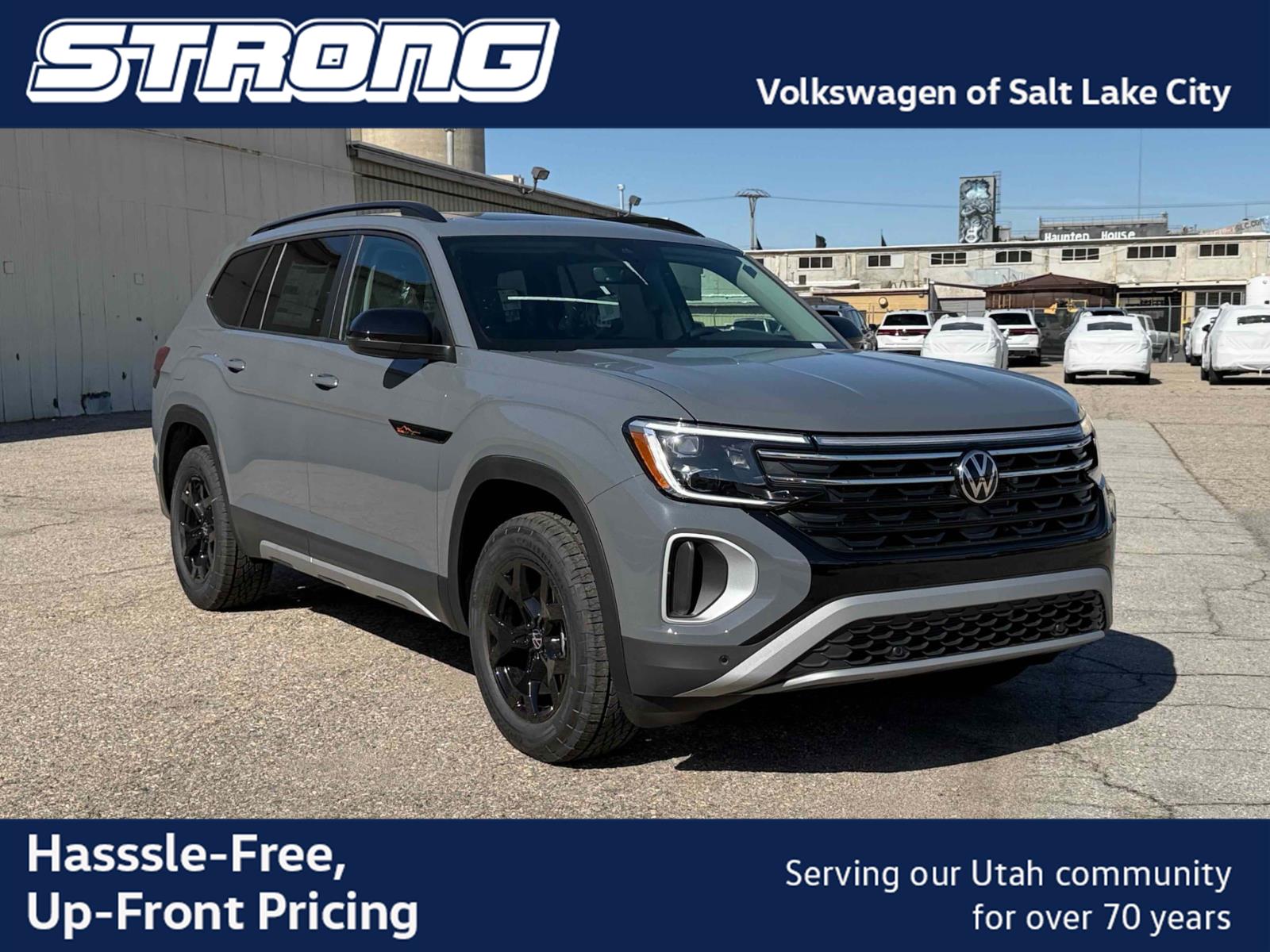 Pure Gray 2026 Volkswagen Atlas SUV / Crossover All-Wheel Drive Automatic