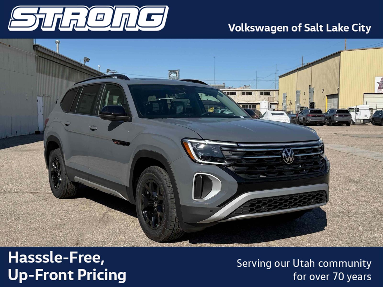 Pure Gray 2026 Volkswagen Atlas SUV / Crossover All-Wheel Drive Automatic
