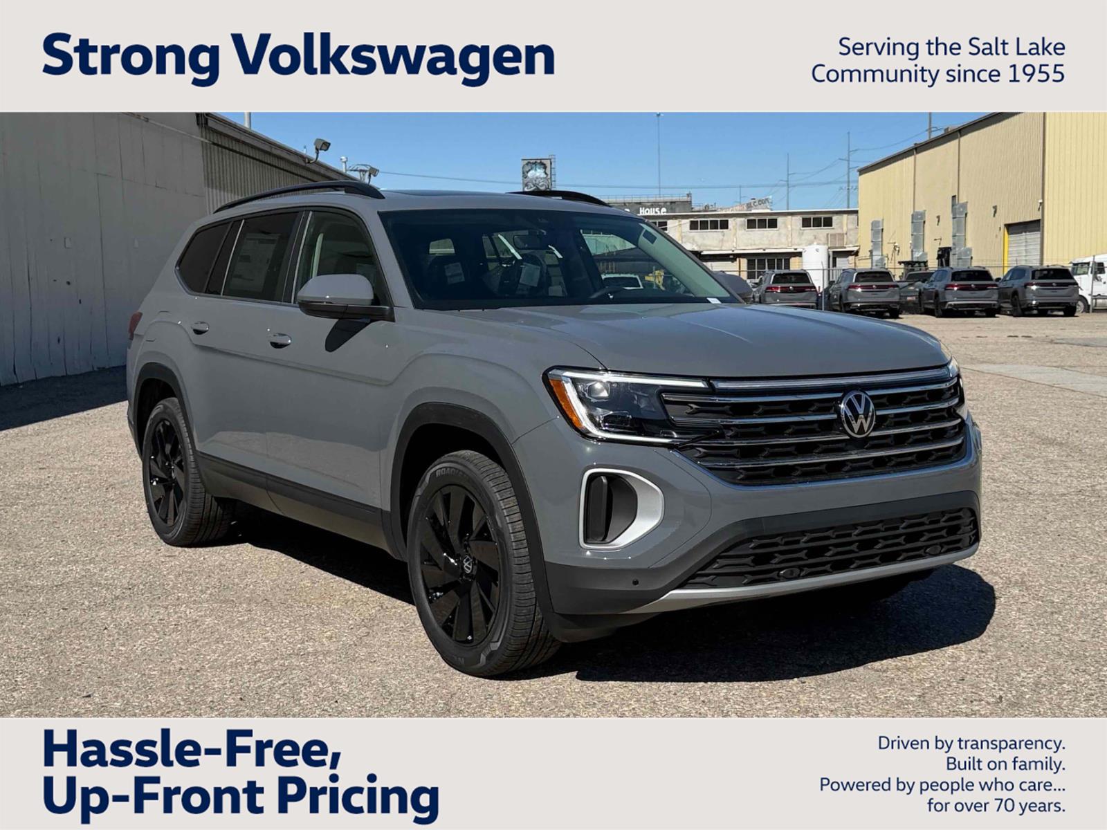 Pure Gray 2026 Volkswagen Atlas SUV / Crossover All-Wheel Drive Automatic