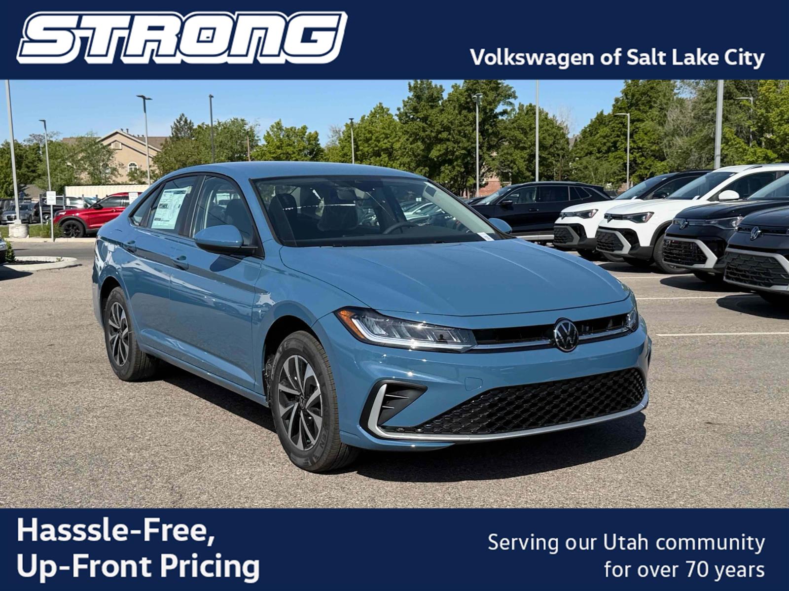 Monterey Blue Pearl 2026 Volkswagen Jetta Sedan Front-Wheel Drive Automatic