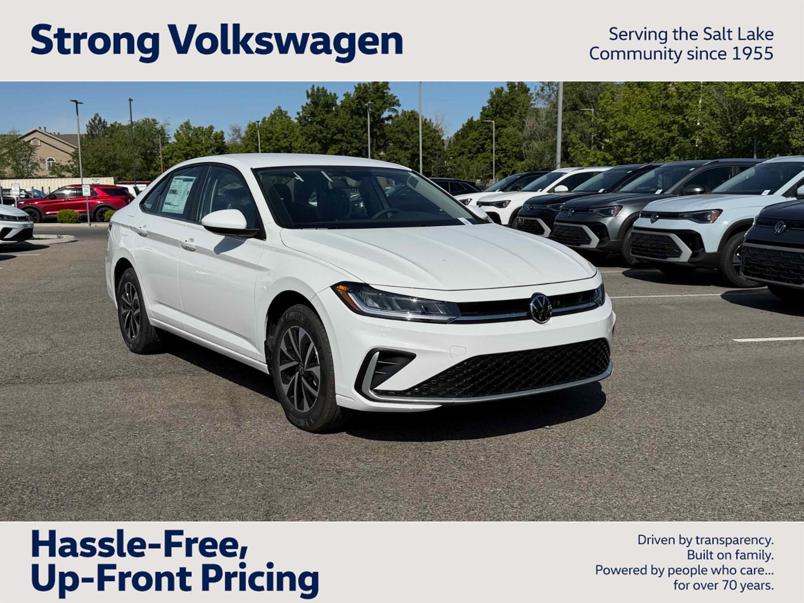 Pure White 2026 Volkswagen Jetta Sedan Front-Wheel Drive Automatic