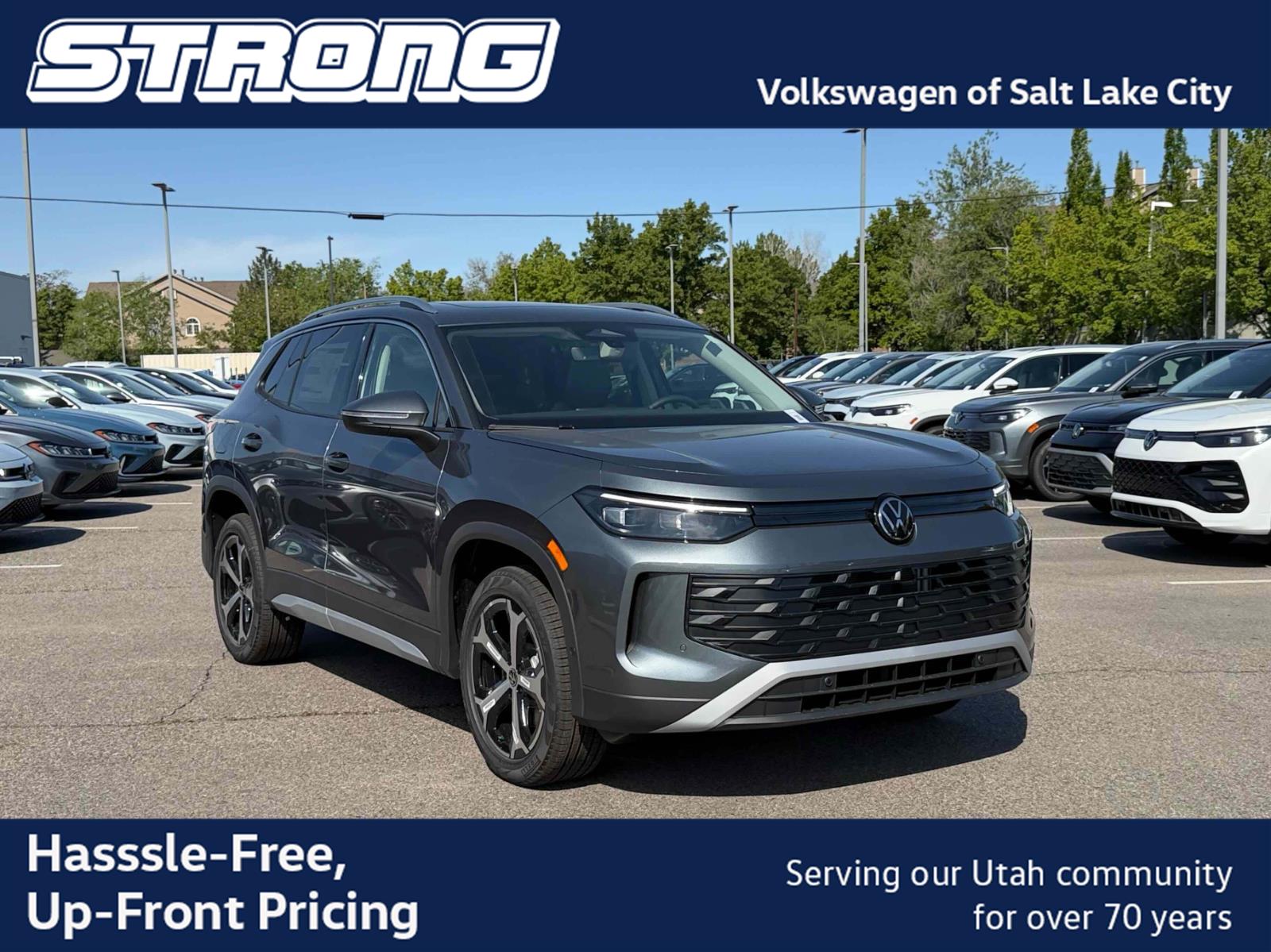 Platinum Gray Metallic 2026 Volkswagen Tiguan SUV / Crossover All-Wheel Drive Automatic