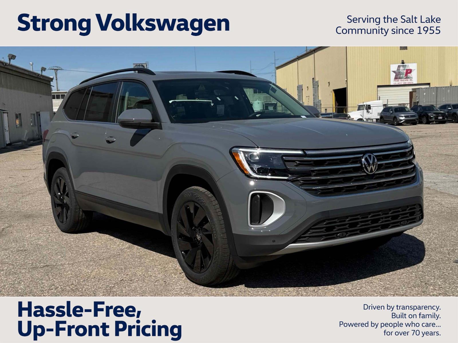 Pure Gray 2026 Volkswagen Atlas SUV / Crossover All-Wheel Drive Automatic