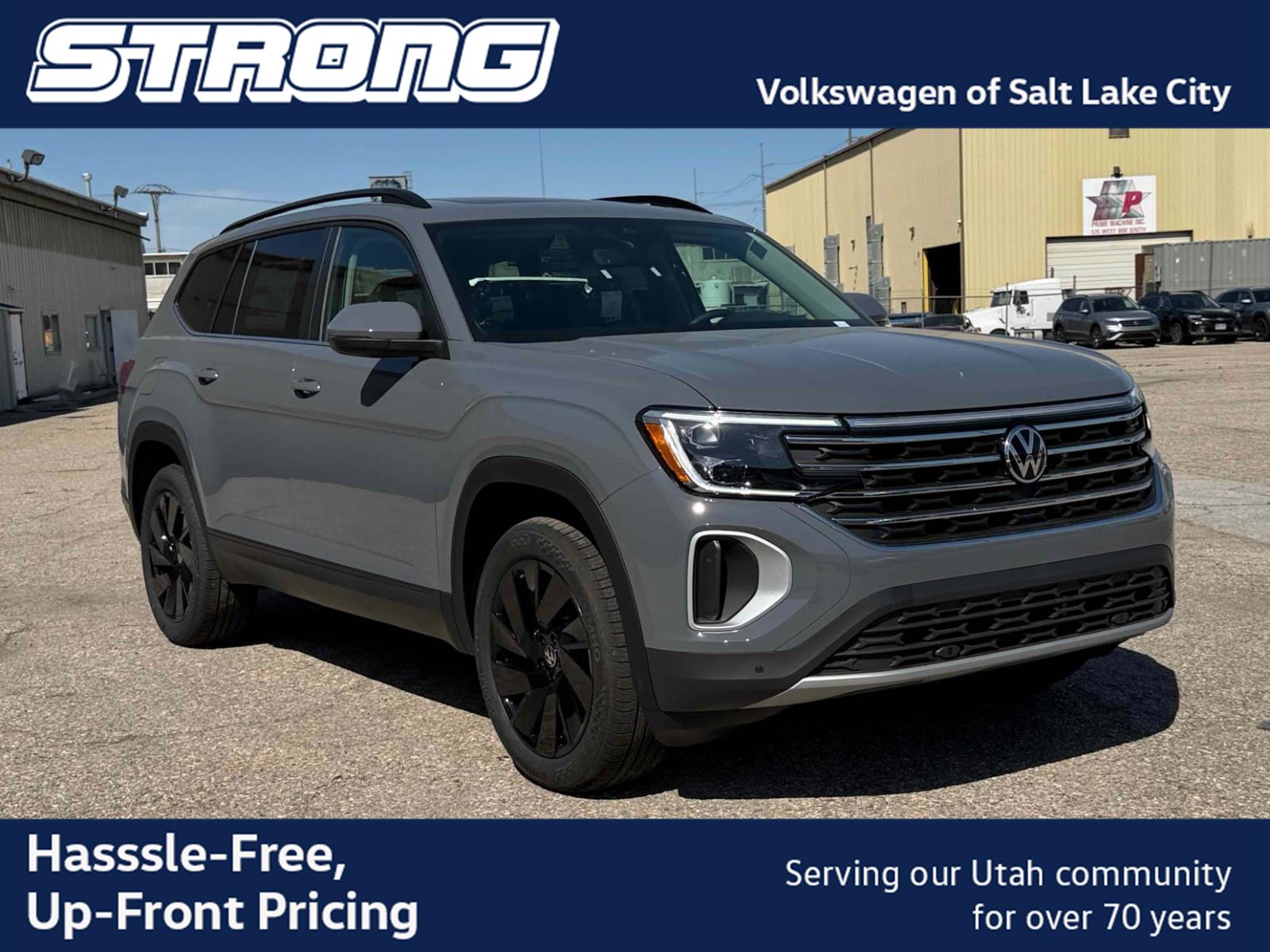 Pure Gray 2026 Volkswagen Atlas SUV / Crossover All-Wheel Drive Automatic