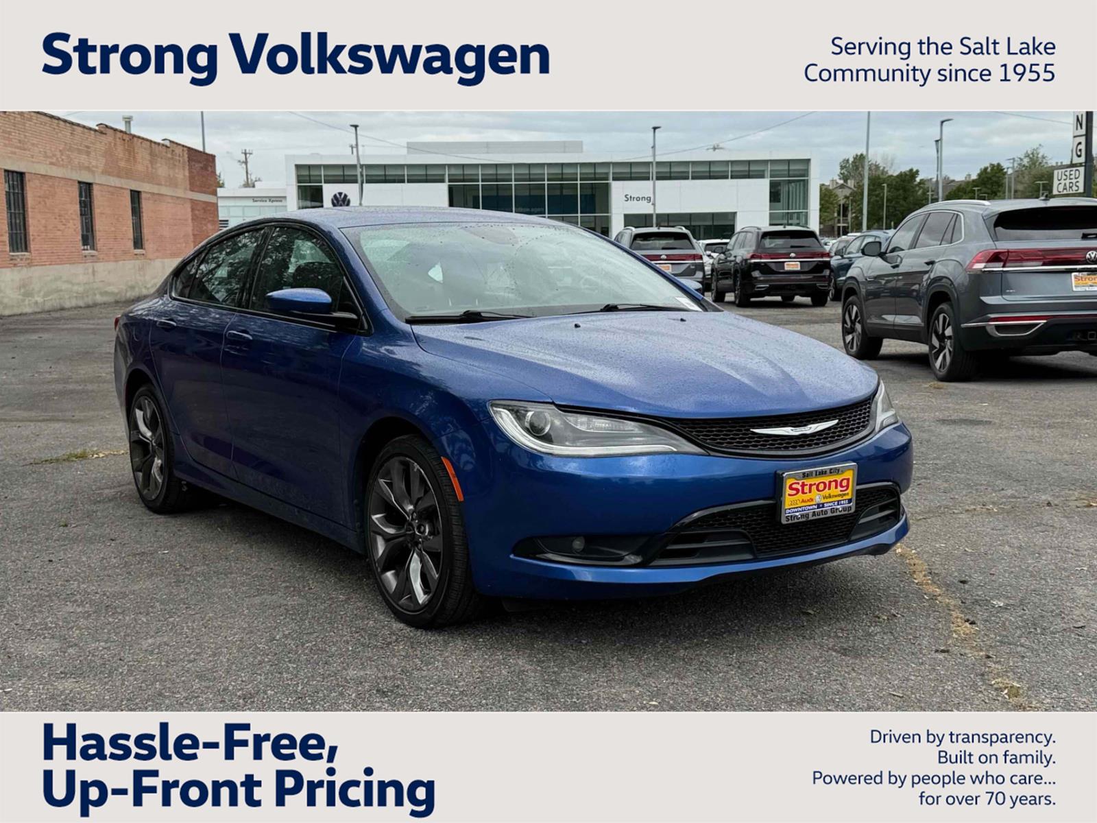 Vivid Blue Pearlcoat 2016 Chrysler 200 S Sedan FWD Sedan Front-Wheel Drive 9-Speed Automatic