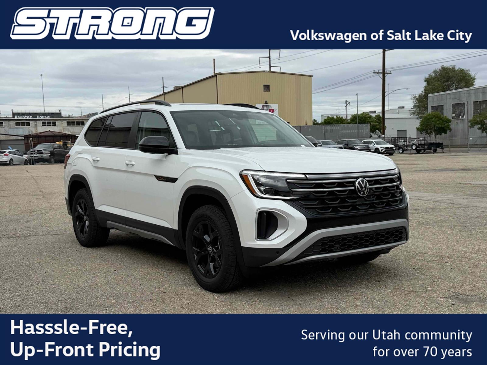 Opal White Pearl 2026 Volkswagen Atlas SUV / Crossover All-Wheel Drive Automatic