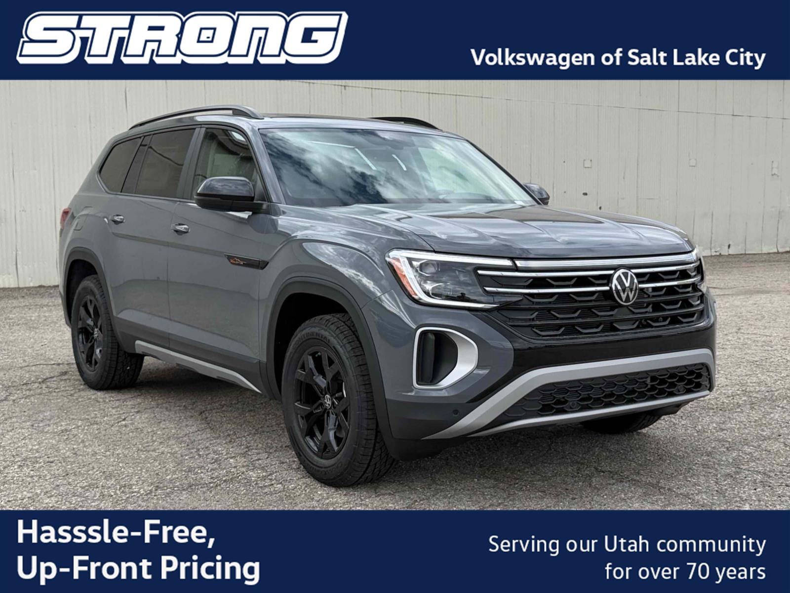 Pure Gray 2026 Volkswagen Atlas SUV / Crossover All-Wheel Drive Automatic