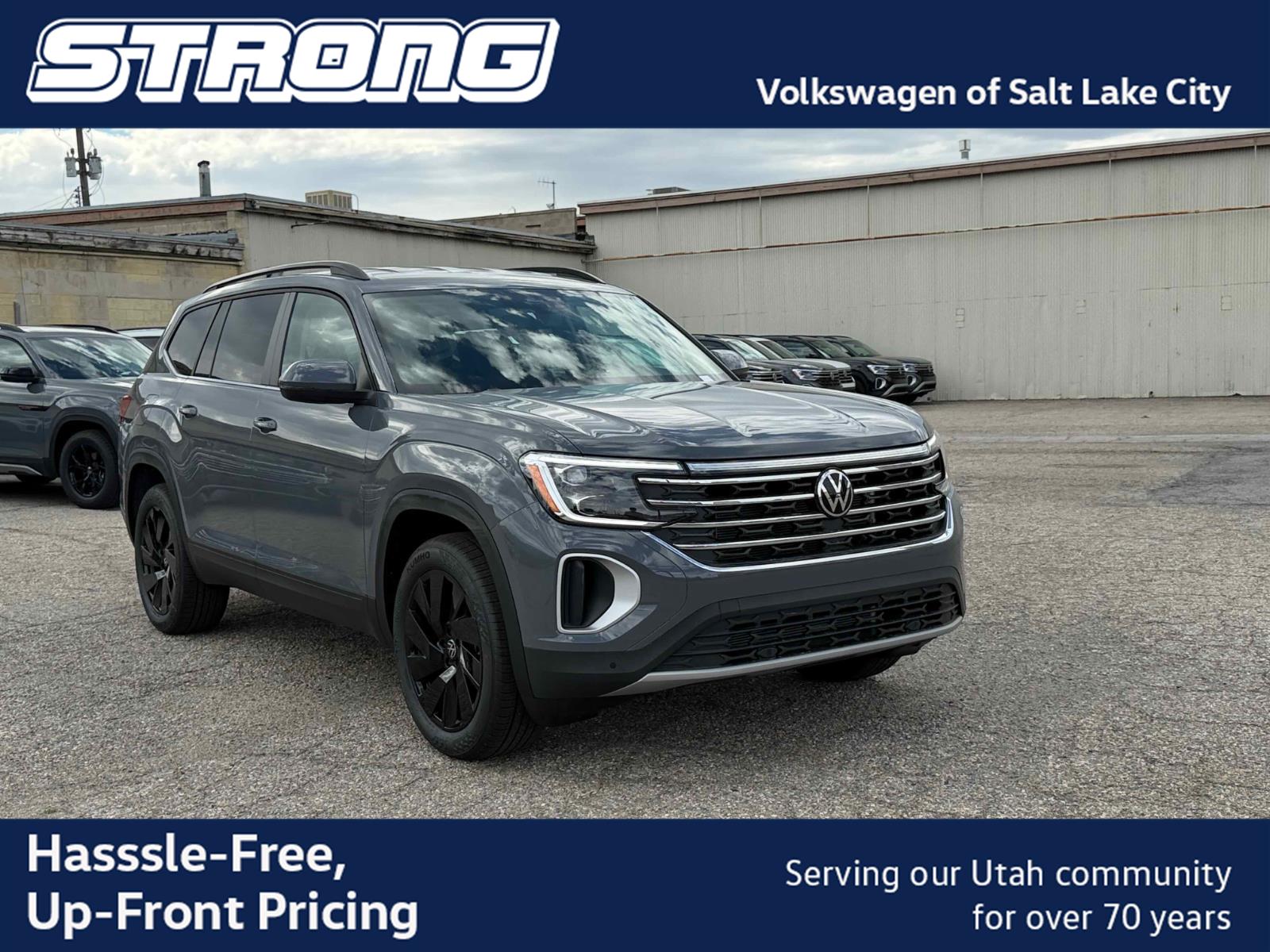 Pure Gray 2026 Volkswagen Atlas SUV / Crossover All-Wheel Drive Automatic