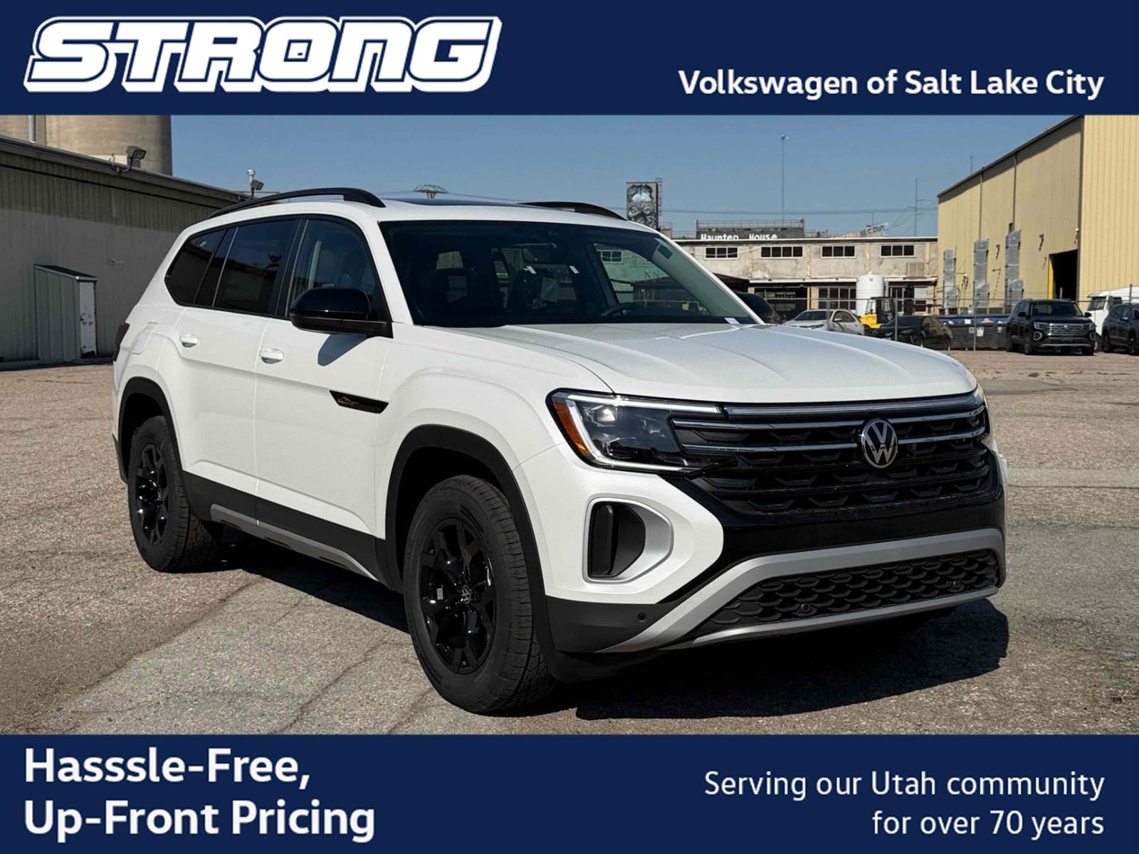 Opal White Pearl 2026 Volkswagen Atlas SUV / Crossover All-Wheel Drive Automatic