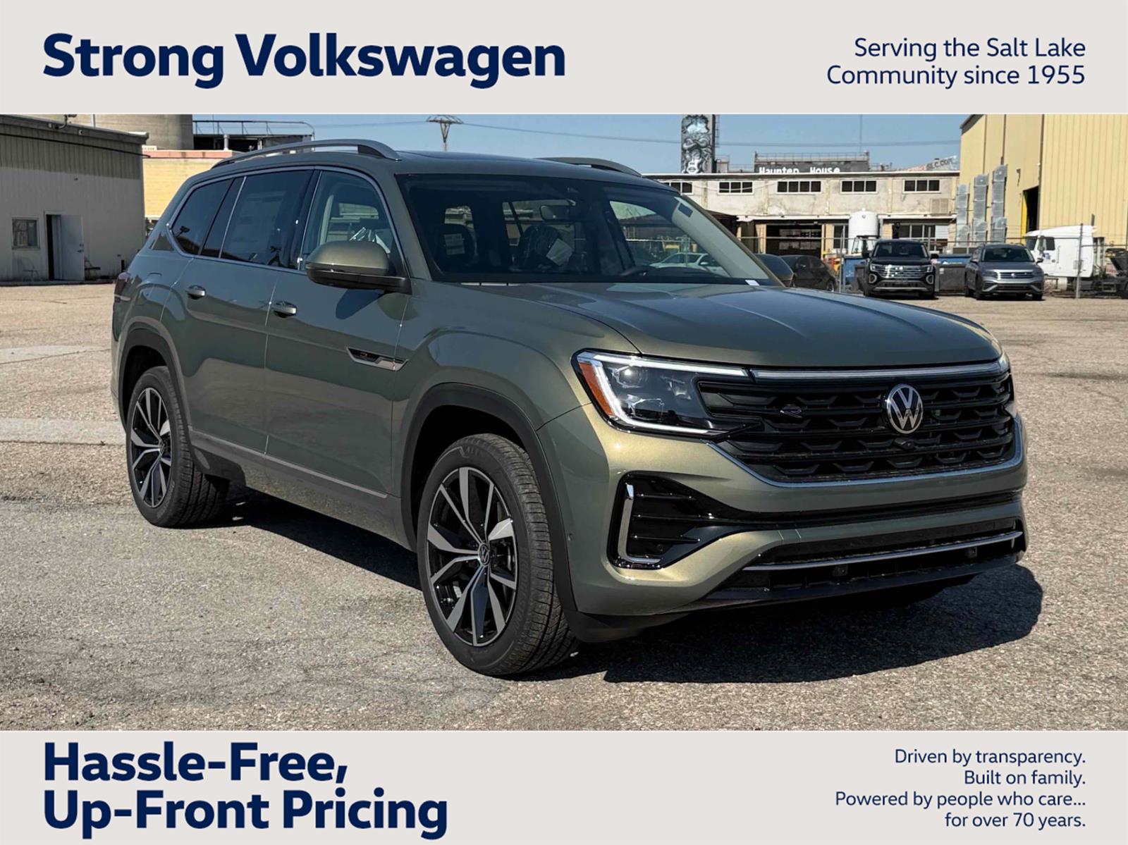Avocado Green Pearl 2026 Volkswagen Atlas SEL Premium R-Line 4Motion SUV / Crossover All-Wheel Drive Automatic