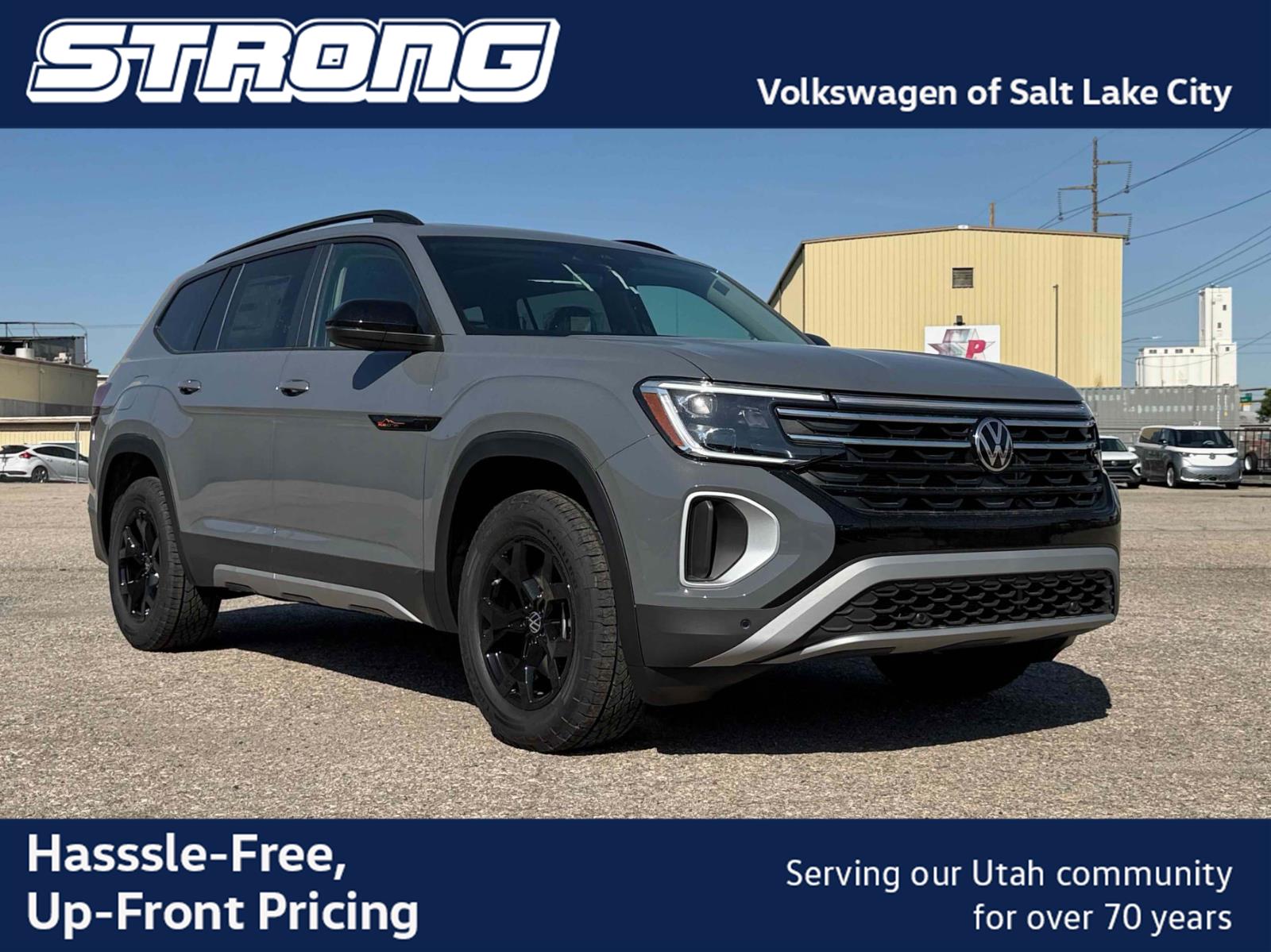 Pure Gray 2026 Volkswagen Atlas SUV / Crossover All-Wheel Drive Automatic