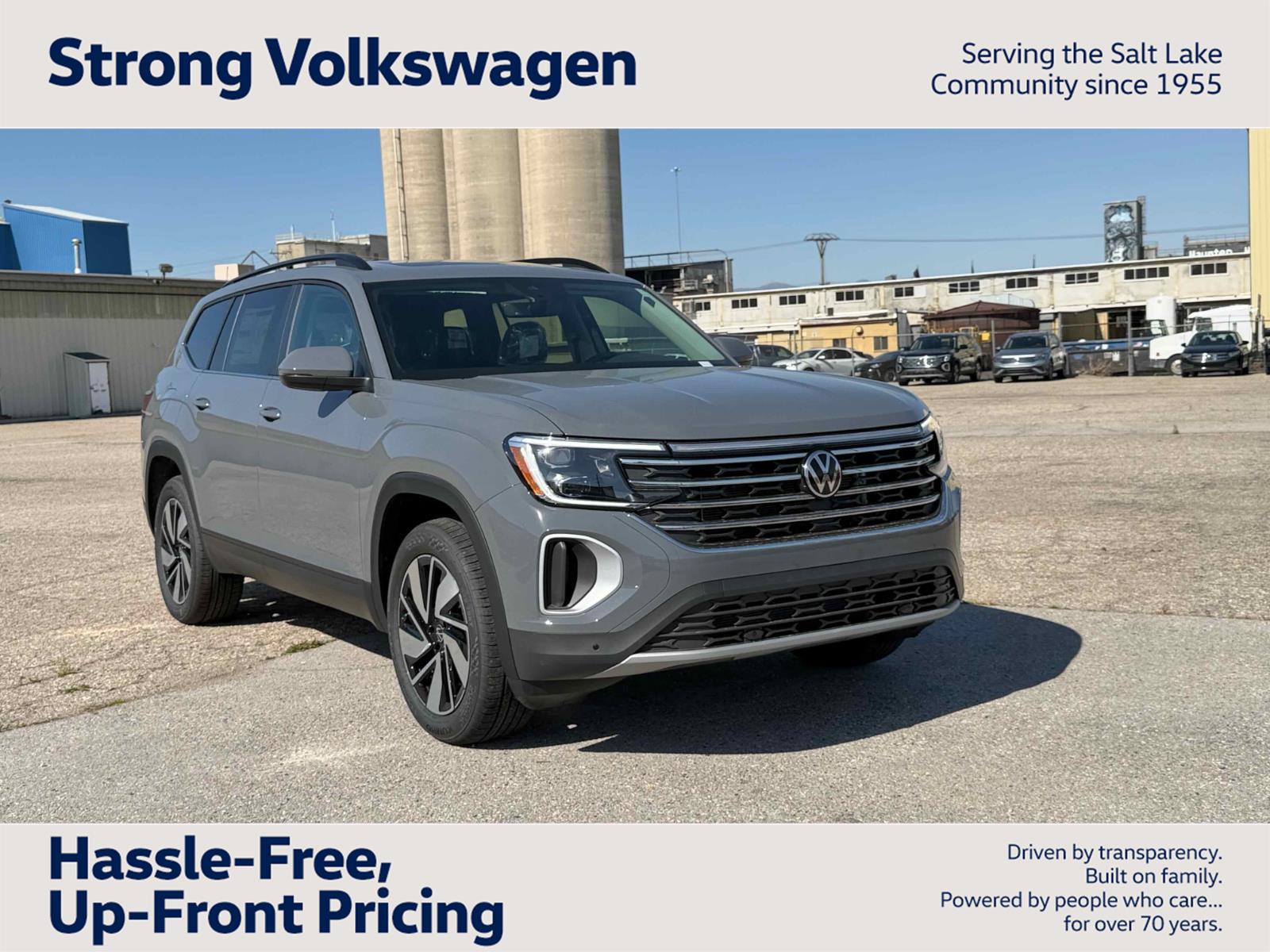 Pure Gray 2026 Volkswagen Atlas SUV / Crossover All-Wheel Drive Automatic