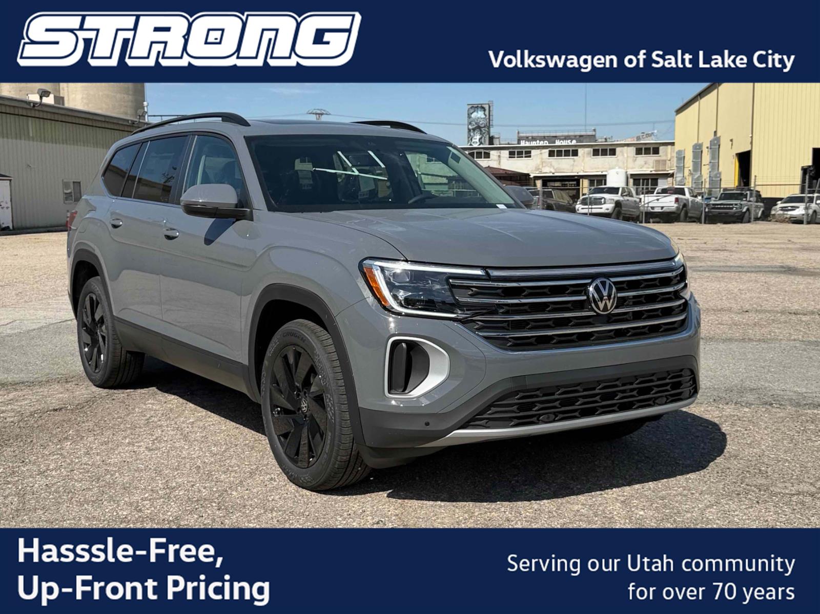 Pure Gray 2026 Volkswagen Atlas SUV / Crossover All-Wheel Drive Automatic