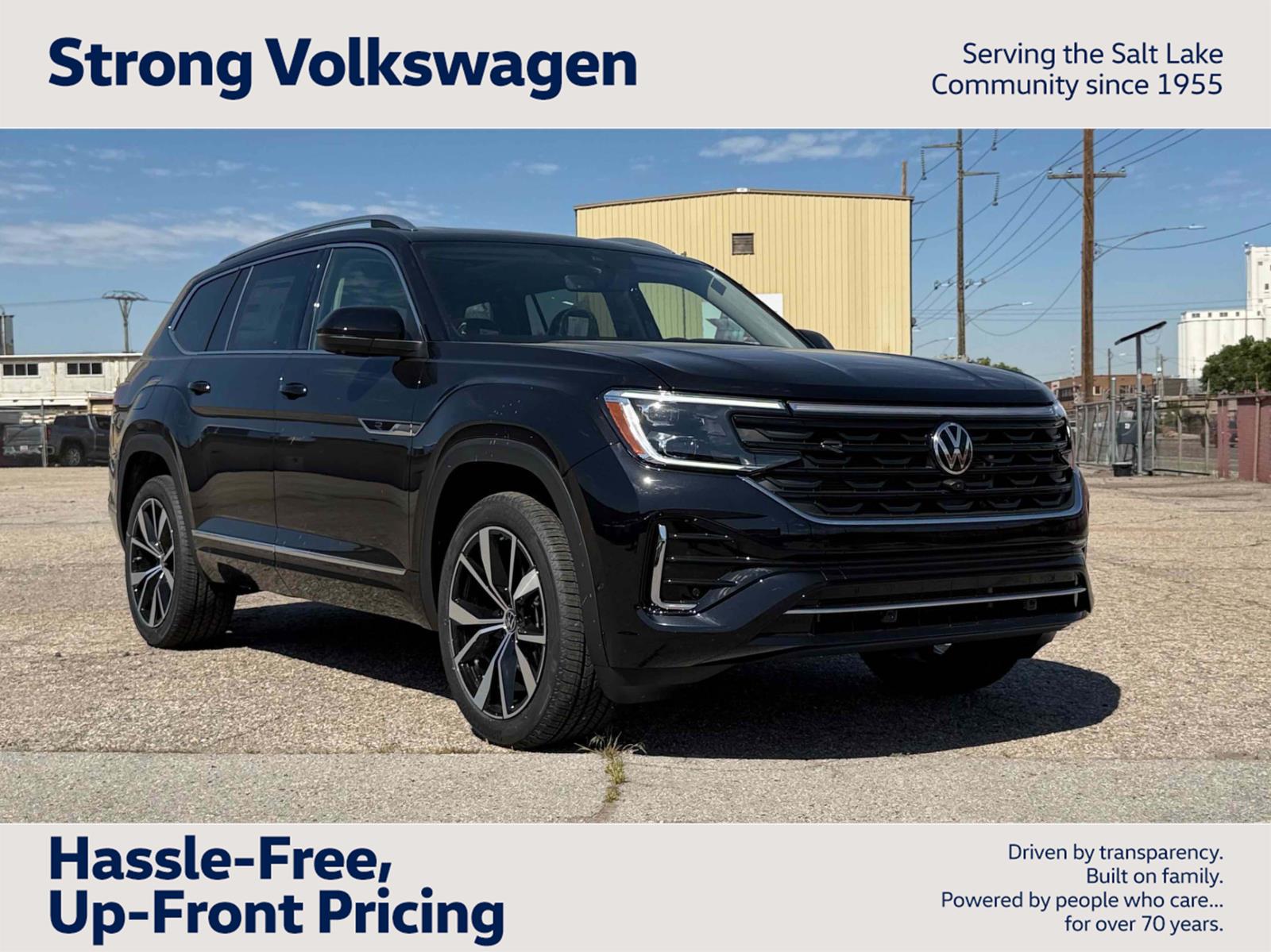 Deep Black Pearl 2026 Volkswagen Atlas SUV / Crossover All-Wheel Drive Automatic