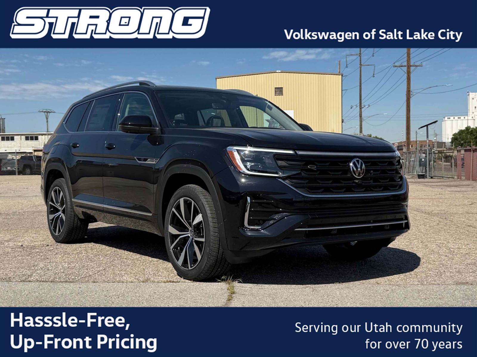 Deep Black Pearl 2026 Volkswagen Atlas SUV / Crossover All-Wheel Drive Automatic