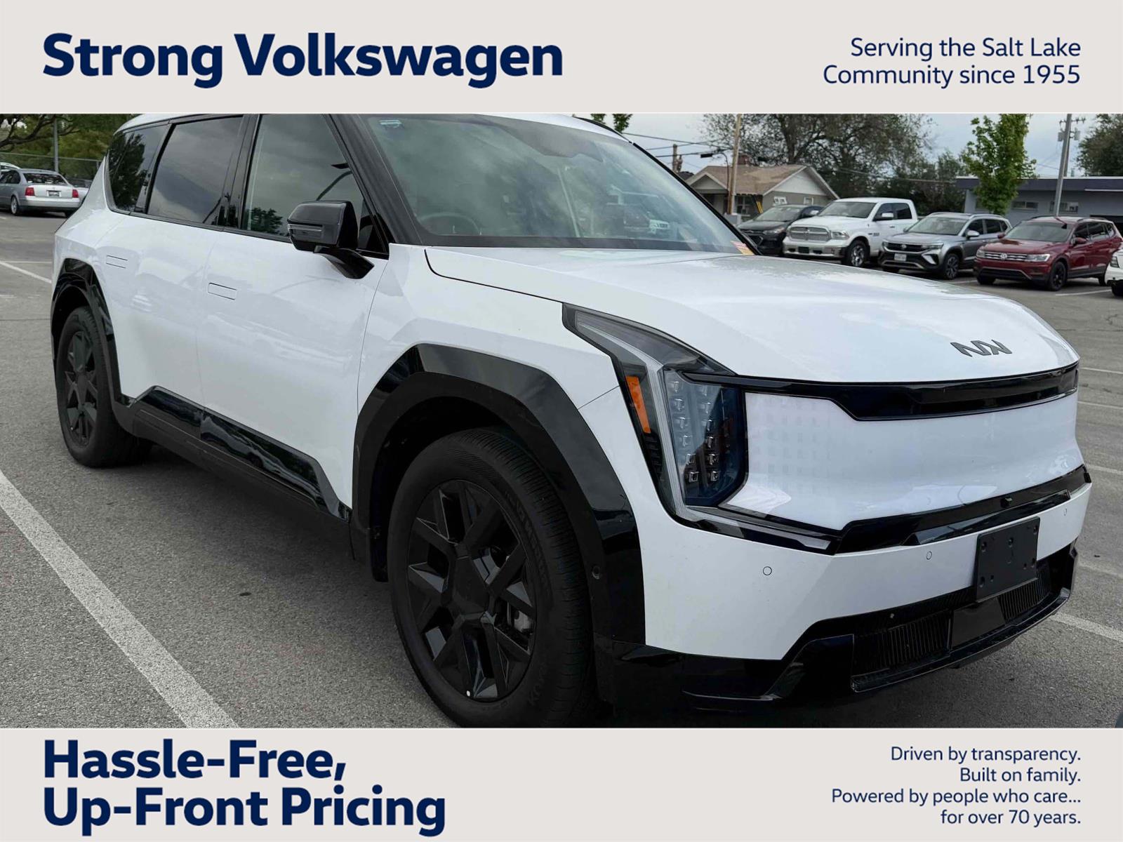 Glacial White Pearl 2026 Kia EV9 Land AWD SUV / Crossover All-Wheel Drive 1-Speed Dual Clutch