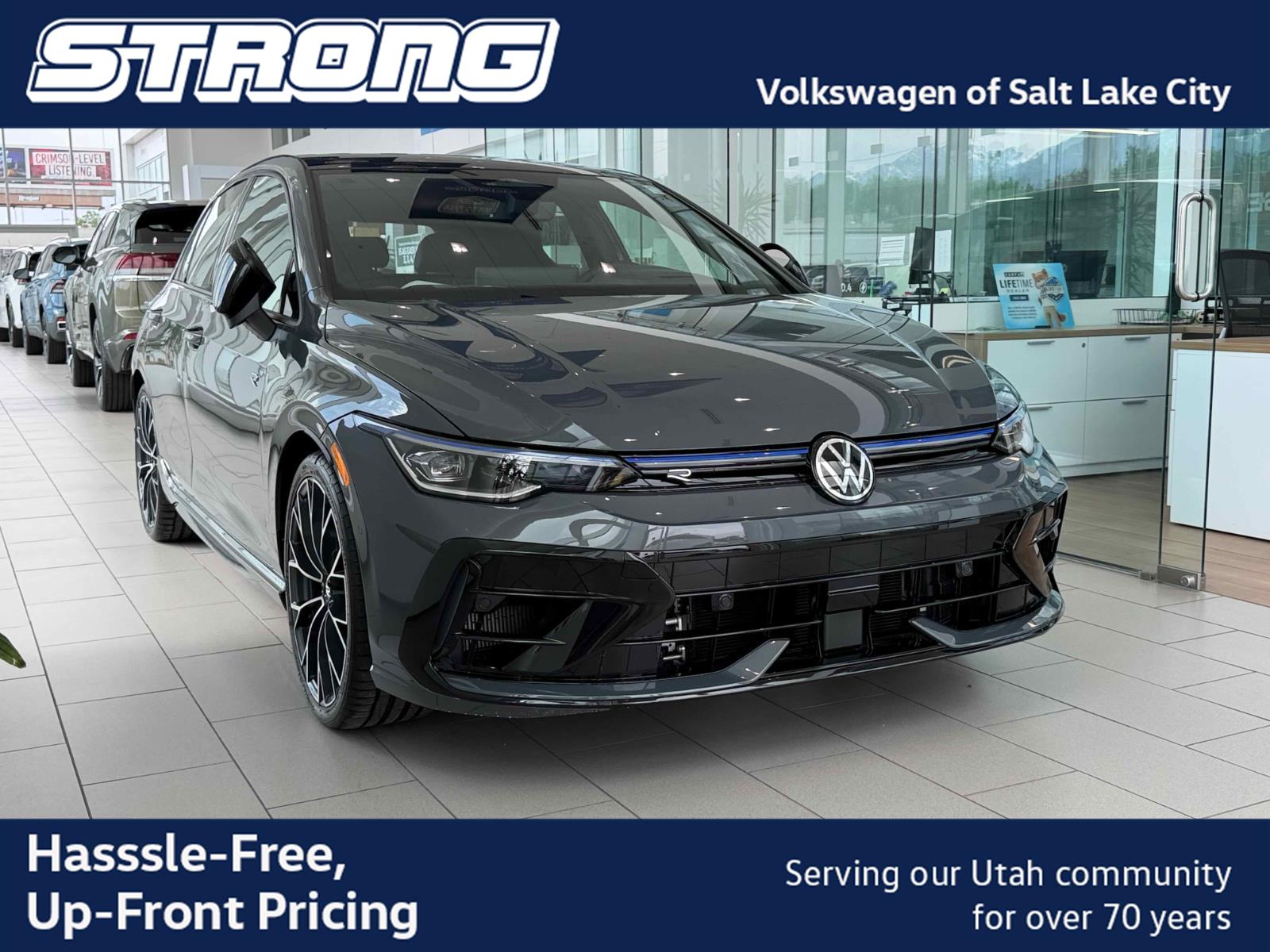 graphite gray 2026 Volkswagen Golf R Hatchback All-Wheel Drive Automatic