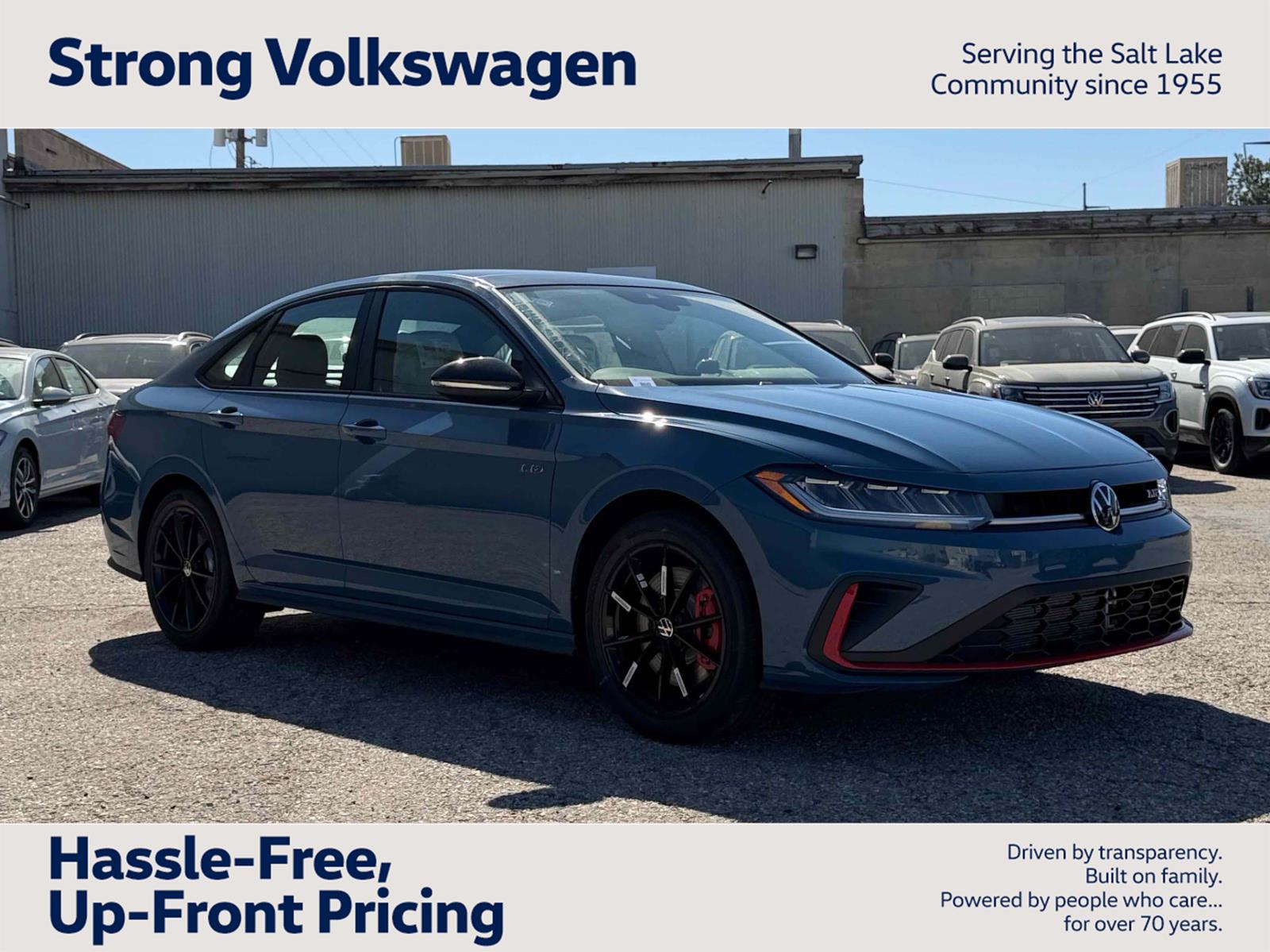 Monterey Blue Pearl w/Deep Black Roof 2026 Volkswagen Jetta GLI Autobahn FWD Sedan Front-Wheel Drive Automatic