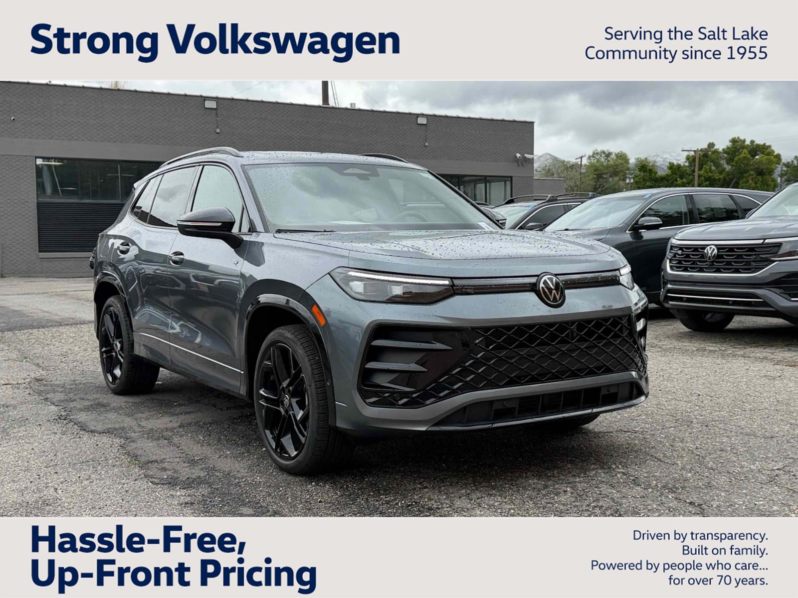 Platinum Gray Metallic 2025 Volkswagen Tiguan SE R-Line Black 4Motion SUV / Crossover All-Wheel Drive Automatic