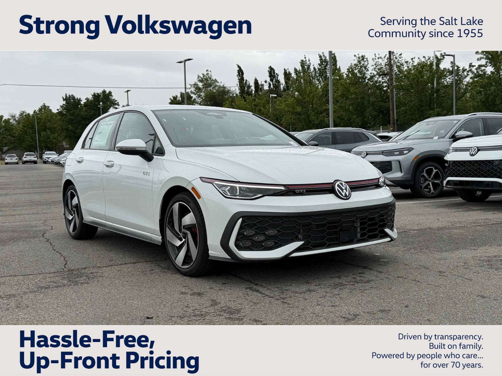 opal white pearl 2026 Volkswagen Golf GTI S FWD Hatchback Front-Wheel Drive Automatic