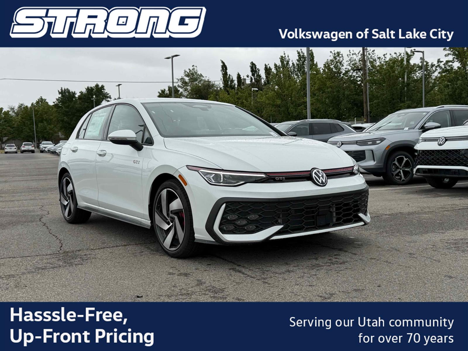opal white pearl 2026 Volkswagen Golf GTI Hatchback Front-Wheel Drive Automatic
