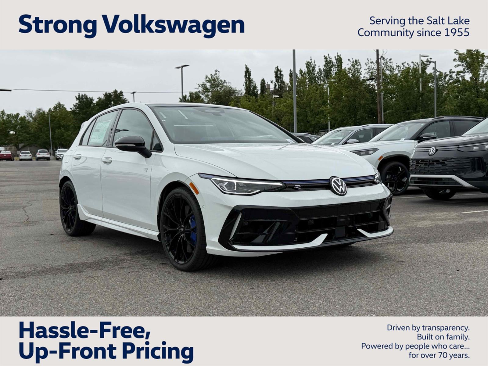 Pure White 2026 Volkswagen Golf R 4Motion Hatchback All-Wheel Drive Automatic