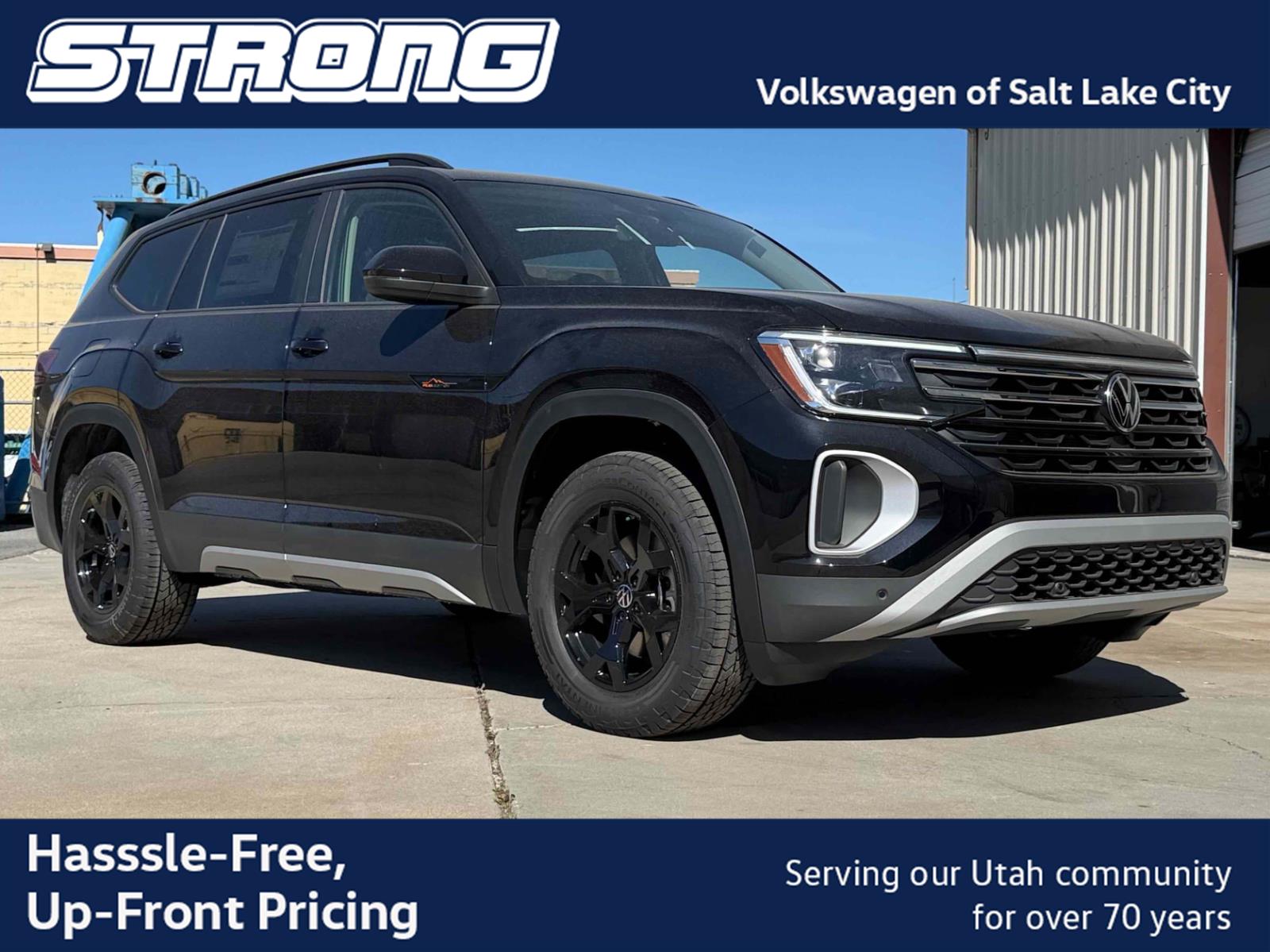 Deep Black Pearl 2026 Volkswagen Atlas SUV / Crossover All-Wheel Drive Automatic