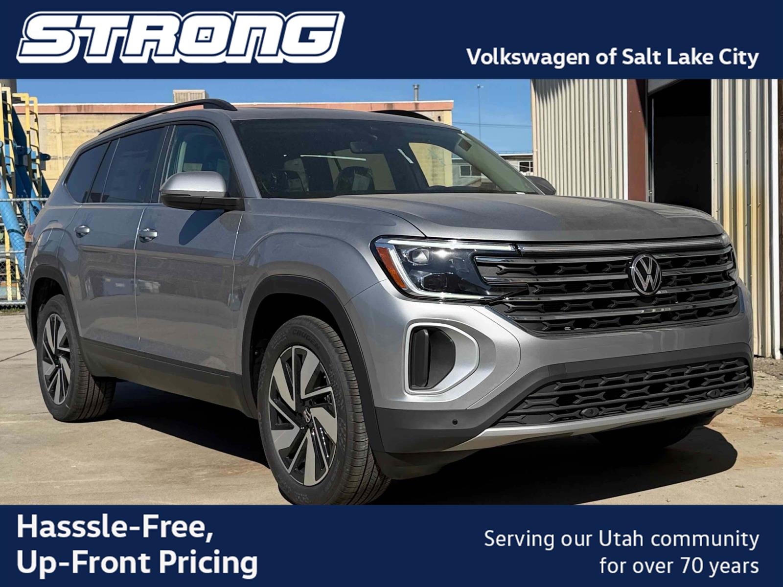 Silver Mist Metallic 2026 Volkswagen Atlas SUV / Crossover All-Wheel Drive Automatic