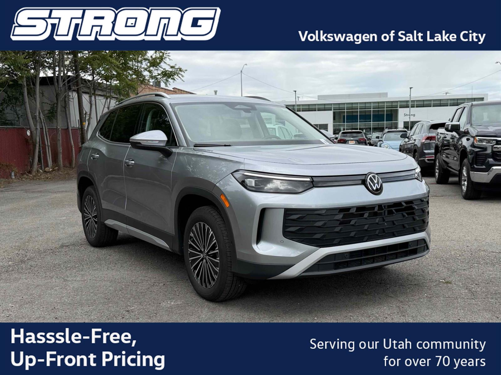 Pyrite Silver Metallic 2025 Volkswagen Tiguan SUV / Crossover All-Wheel Drive Automatic