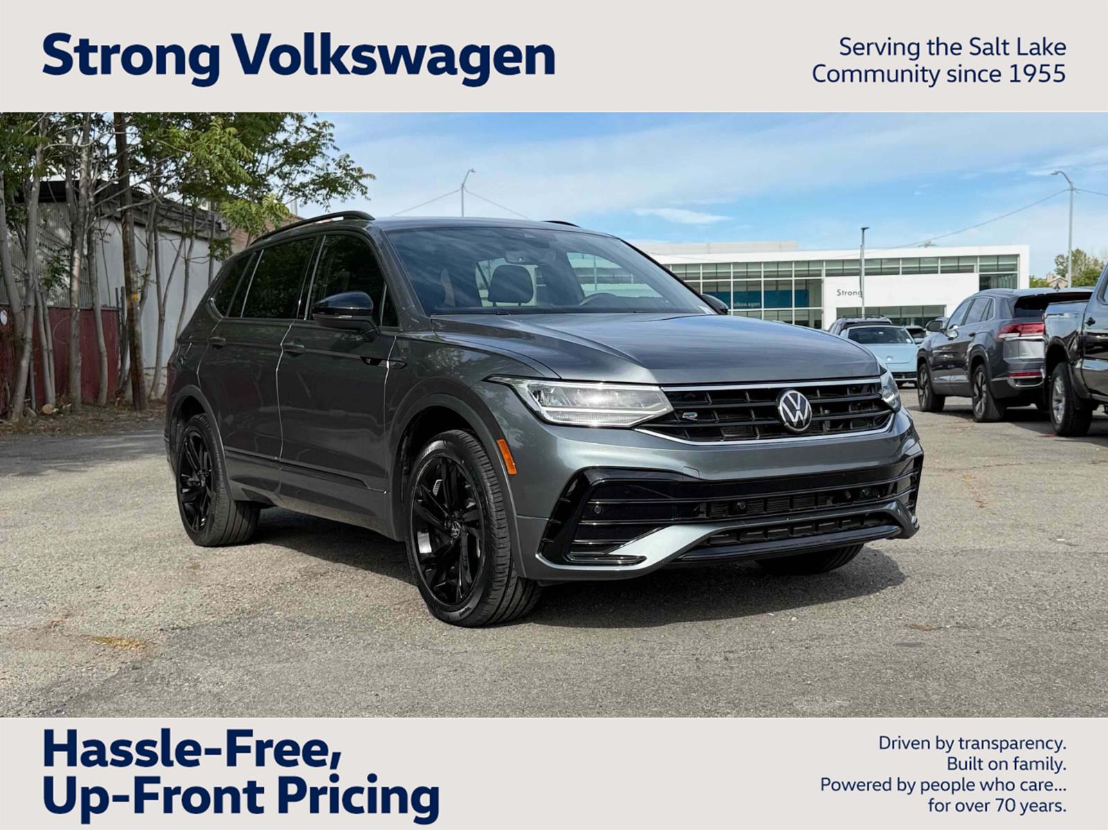 Platinum Gray Metallic 2023 Volkswagen Tiguan SE R-Line Black FWD SUV / Crossover Front-Wheel Drive Automatic