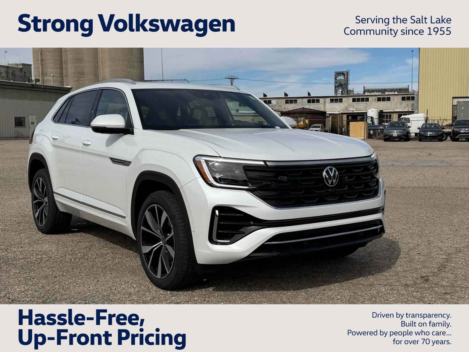 Opal White Pearl 2026 Volkswagen Atlas Cross Sport SEL Premium R-Line 4Motion SUV / Crossover All-Wheel Drive Automatic