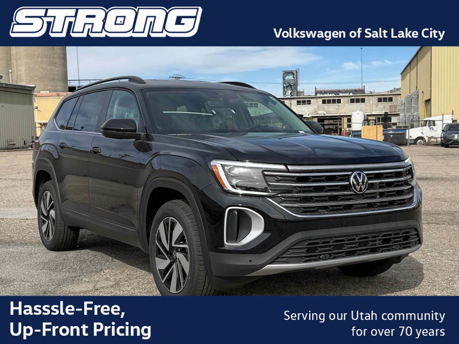 Deep Black Pearl 2026 Volkswagen Atlas SUV / Crossover All-Wheel Drive Automatic