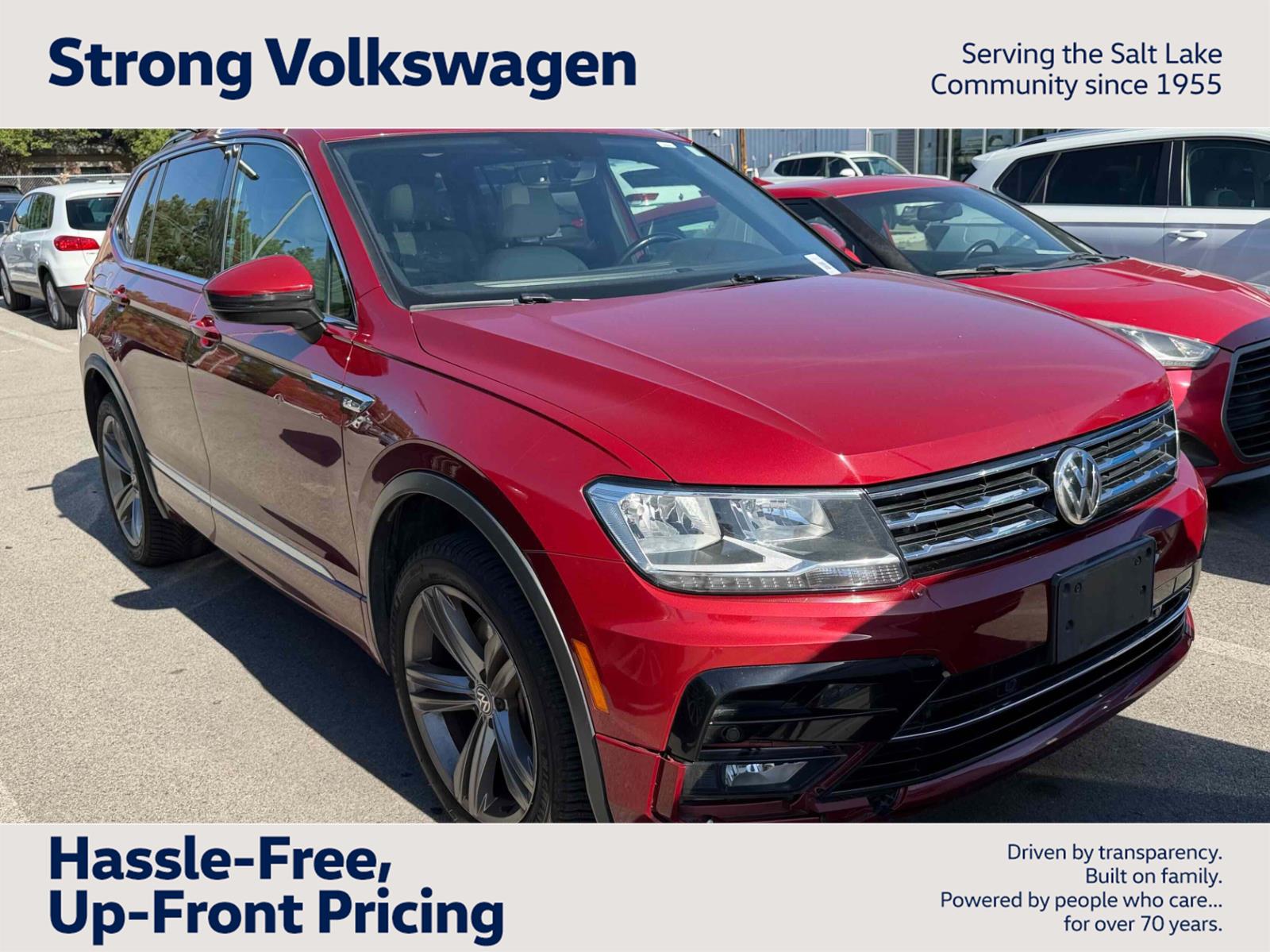 Cardinal Red Metallic 2018 Volkswagen Tiguan SUV / Crossover All-Wheel Drive Automatic