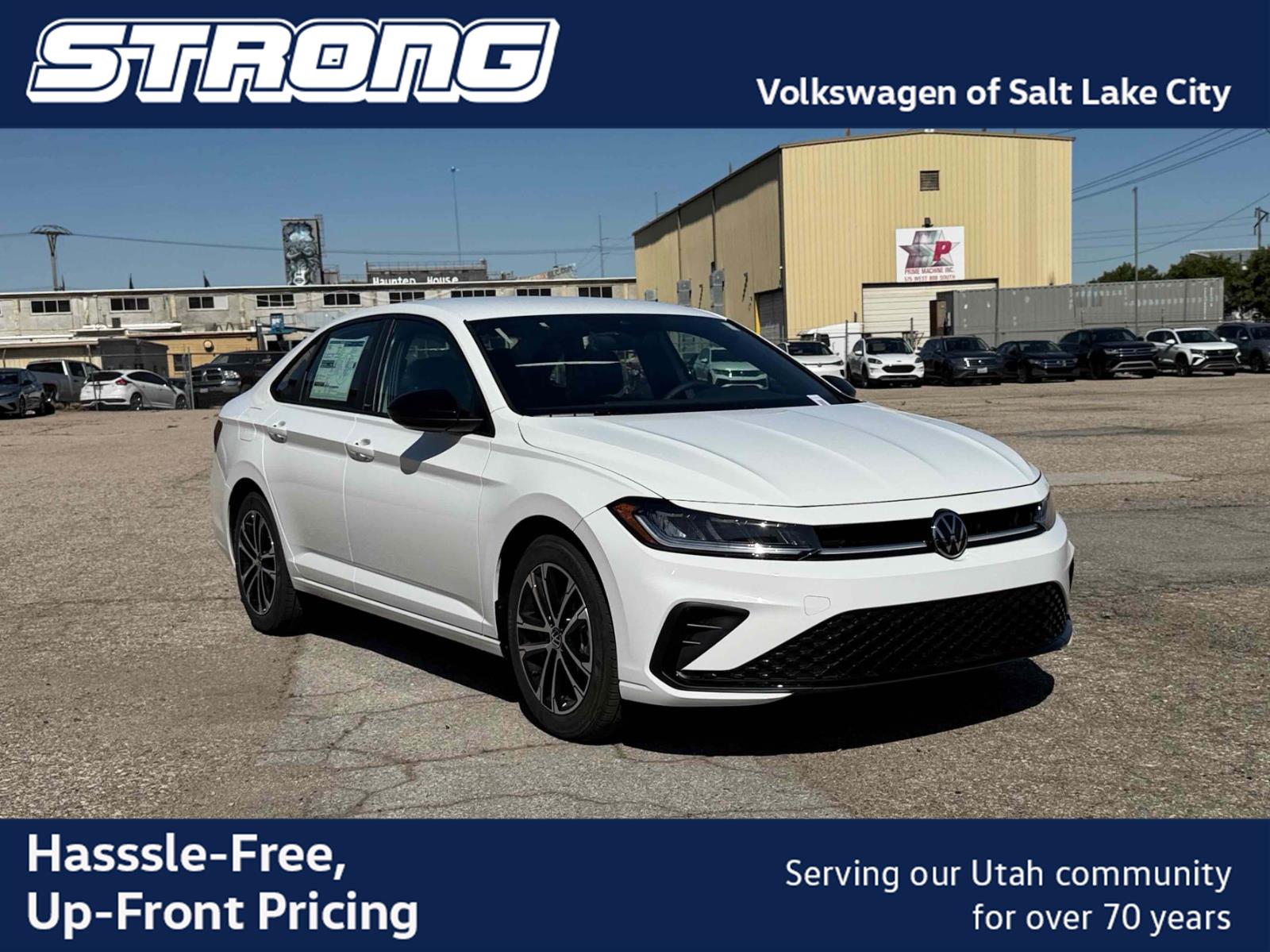 Pure White 2026 Volkswagen Jetta Sedan Front-Wheel Drive Automatic