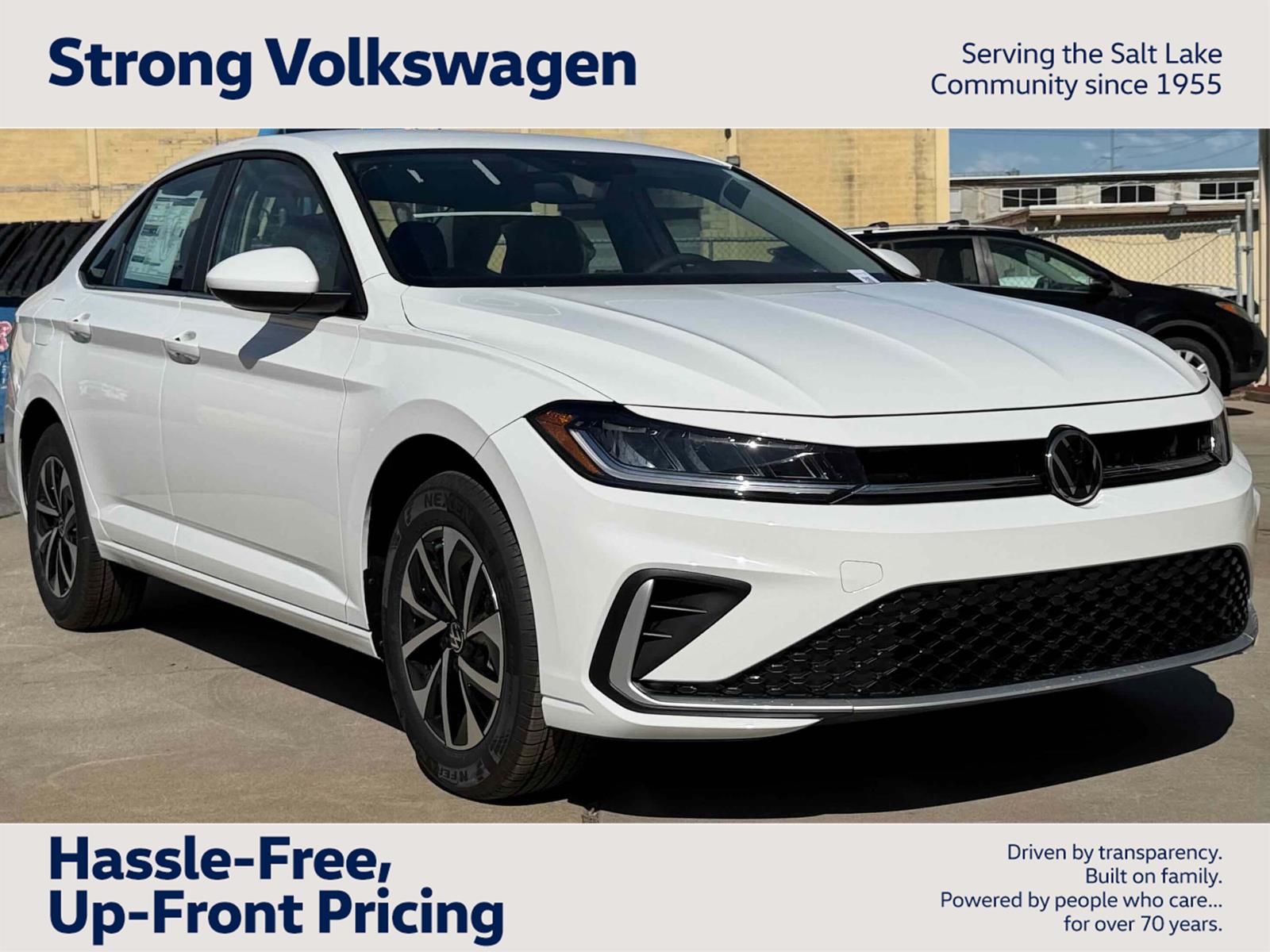 Pure White 2026 Volkswagen Jetta Sedan Front-Wheel Drive Automatic