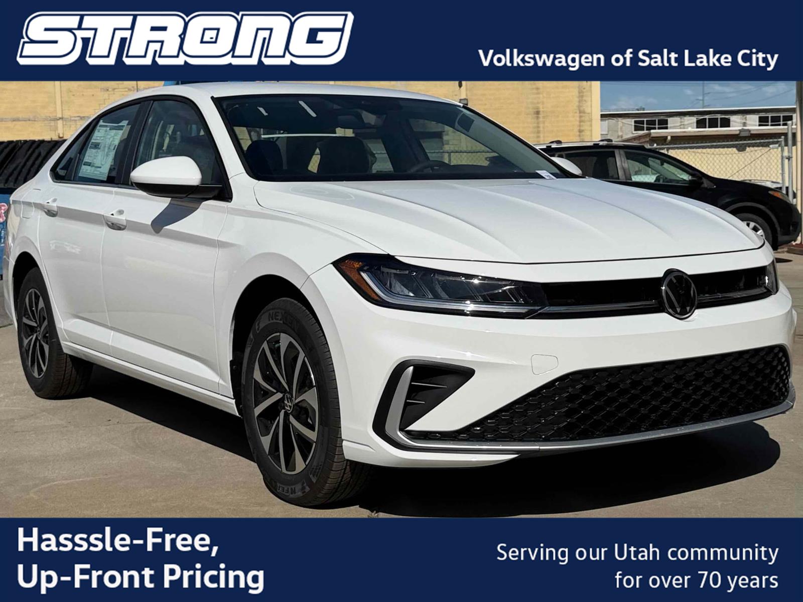 Pure White 2026 Volkswagen Jetta Sedan Front-Wheel Drive Automatic