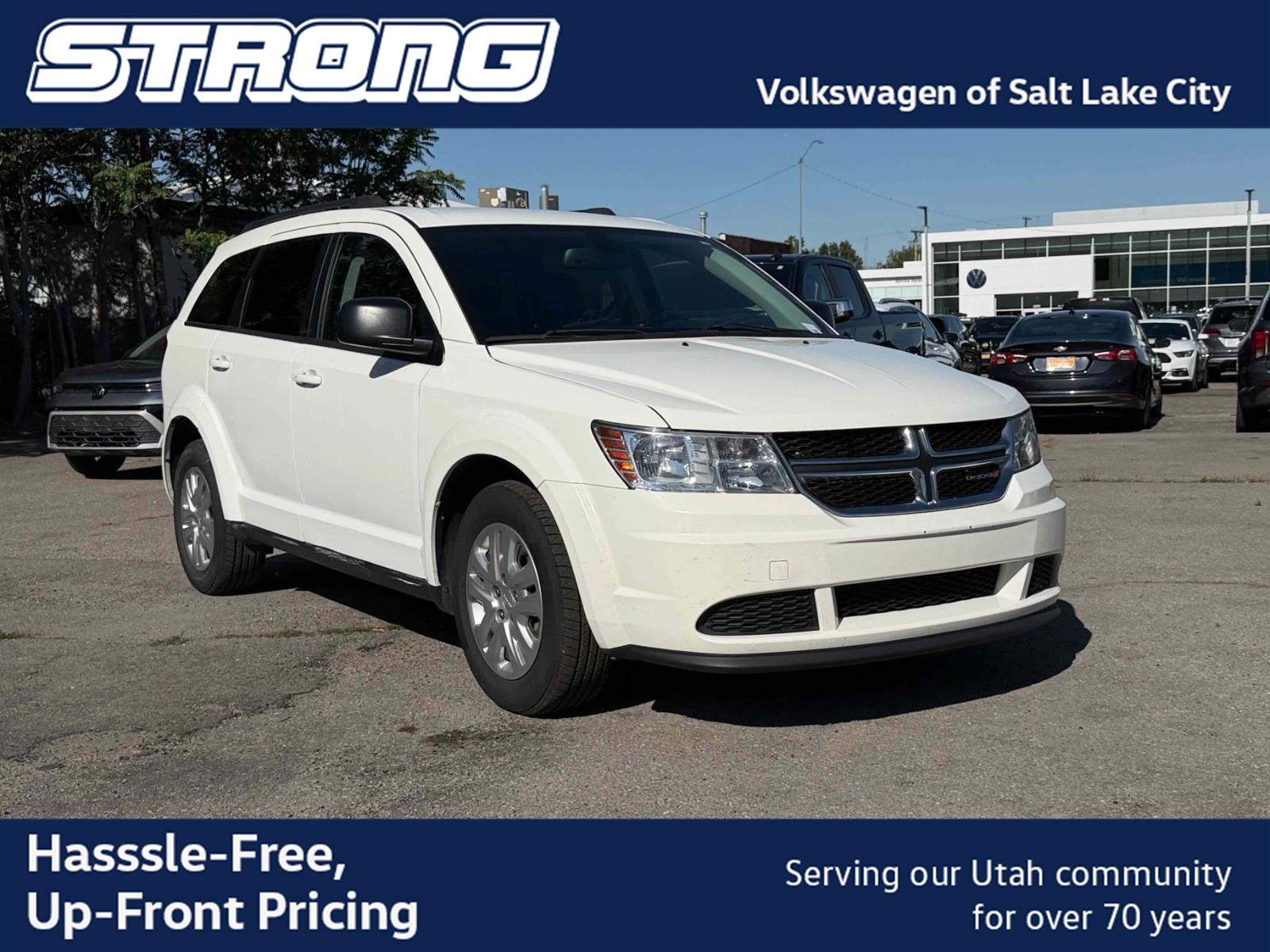 Vice White 2020 Dodge Journey SUV / Crossover Front-Wheel Drive 4-Speed Automatic