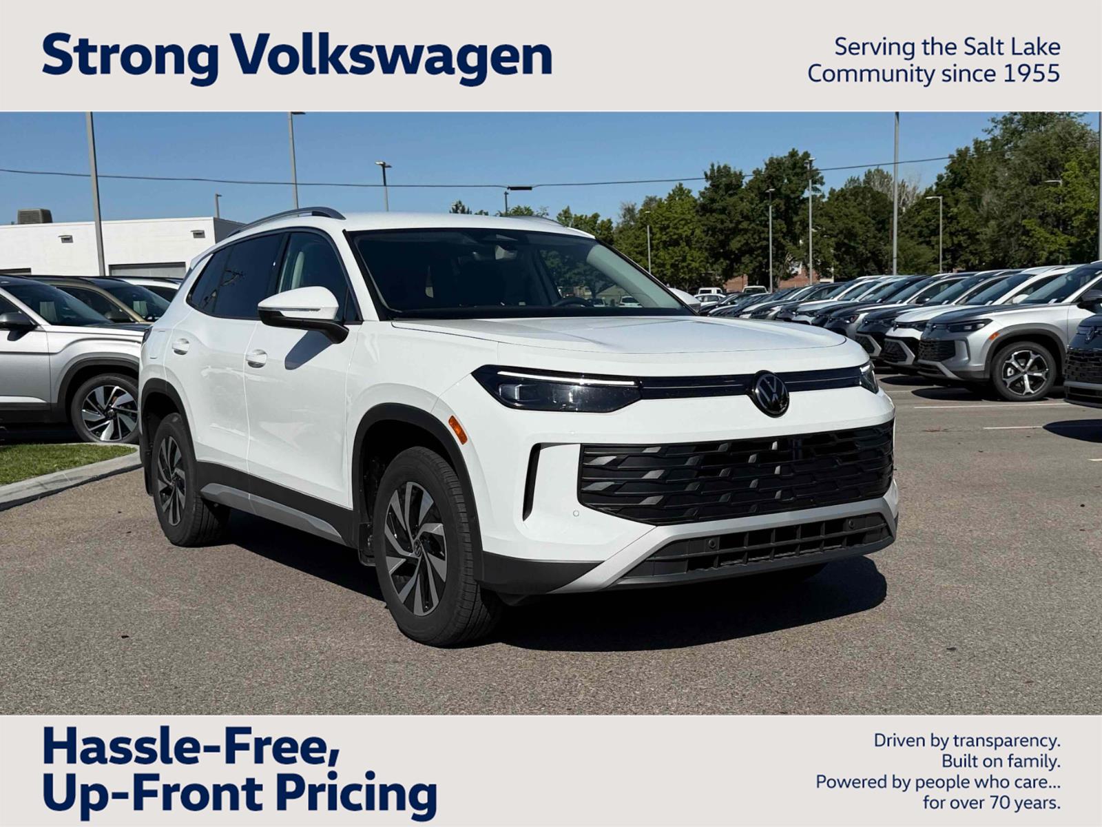 pure white 2026 Volkswagen Tiguan SUV / Crossover All-Wheel Drive Automatic