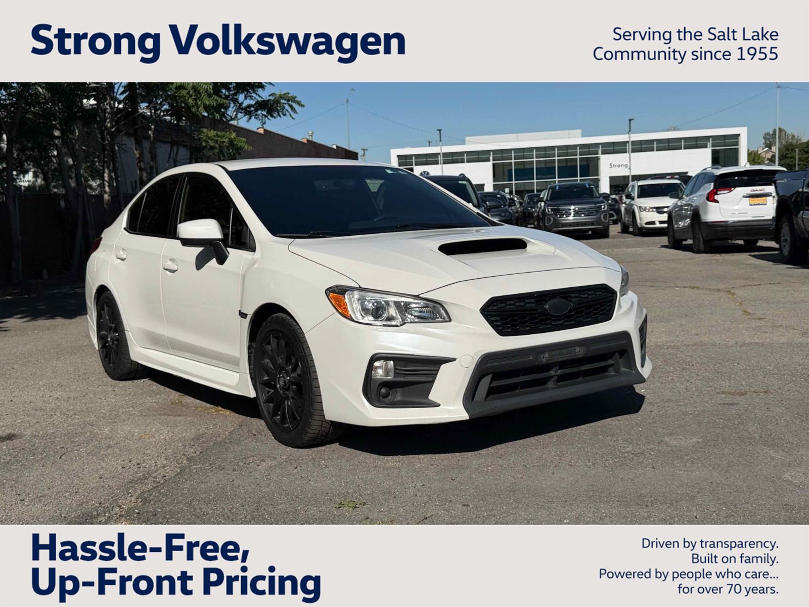 Crystal White Pearl 2019 Subaru WRX AWD Sedan All-Wheel Drive Manual