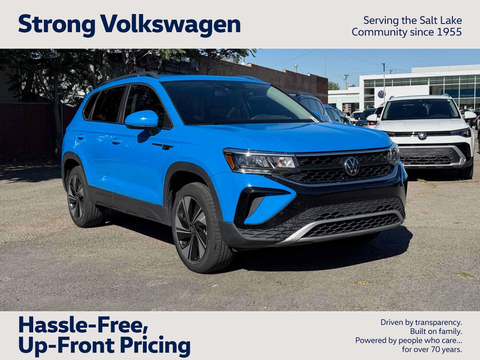 Cornflower Blue 2024 Volkswagen Taos SUV / Crossover All-Wheel Drive Automatic