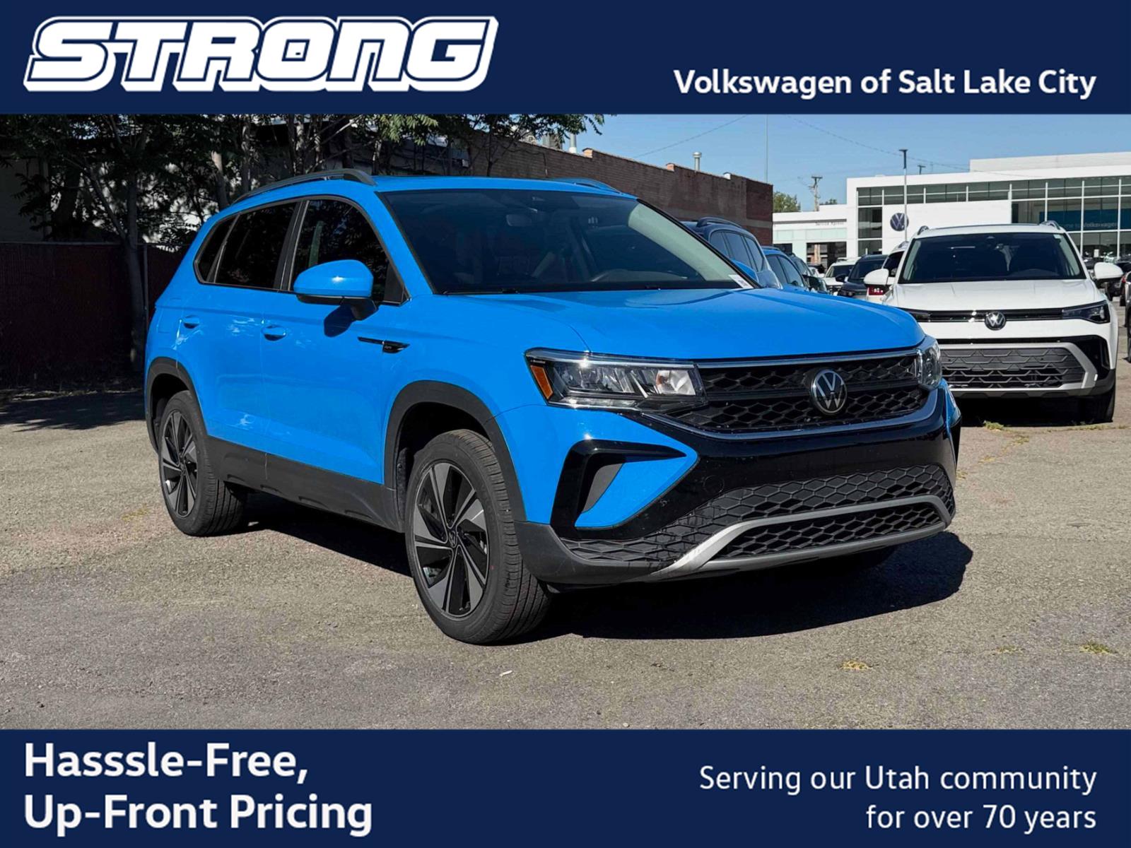 Cornflower Blue 2024 Volkswagen Taos SUV / Crossover All-Wheel Drive Automatic
